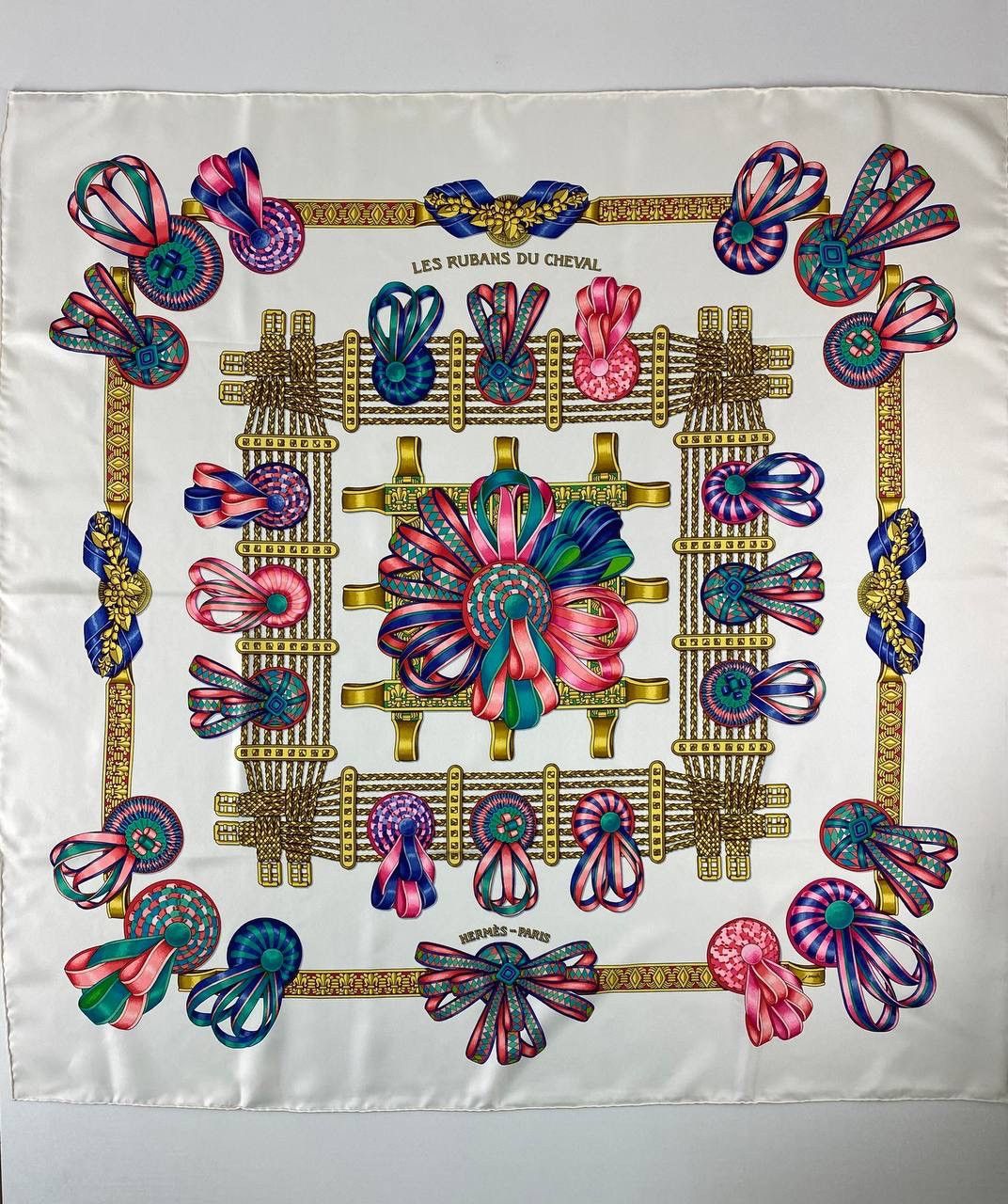 Hermes Hermes 90s Les Rubans Du Cheval scarf Size ONE SIZE - 1 Thumbnail