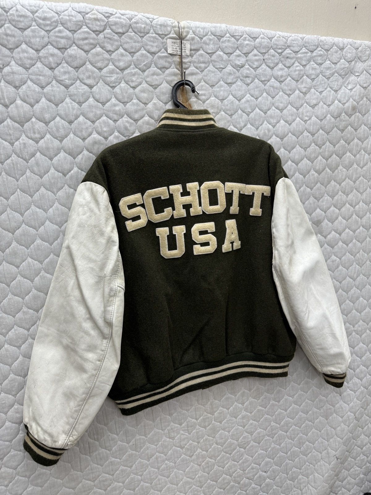 Schott 🔥🔥🔥ARCHIVE VTG SCHOTT USA VARSITY JACKET Size US L / EU 52-54 / 3 - 2 Thumbnail