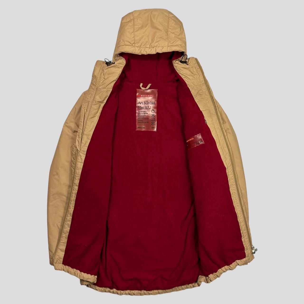 Prada Prada Sport 2000 Fleece Lined Nylon Stash Jacket IT48 (M/L) Size US M / EU 48-50 / 2 - 4 Thumbnail