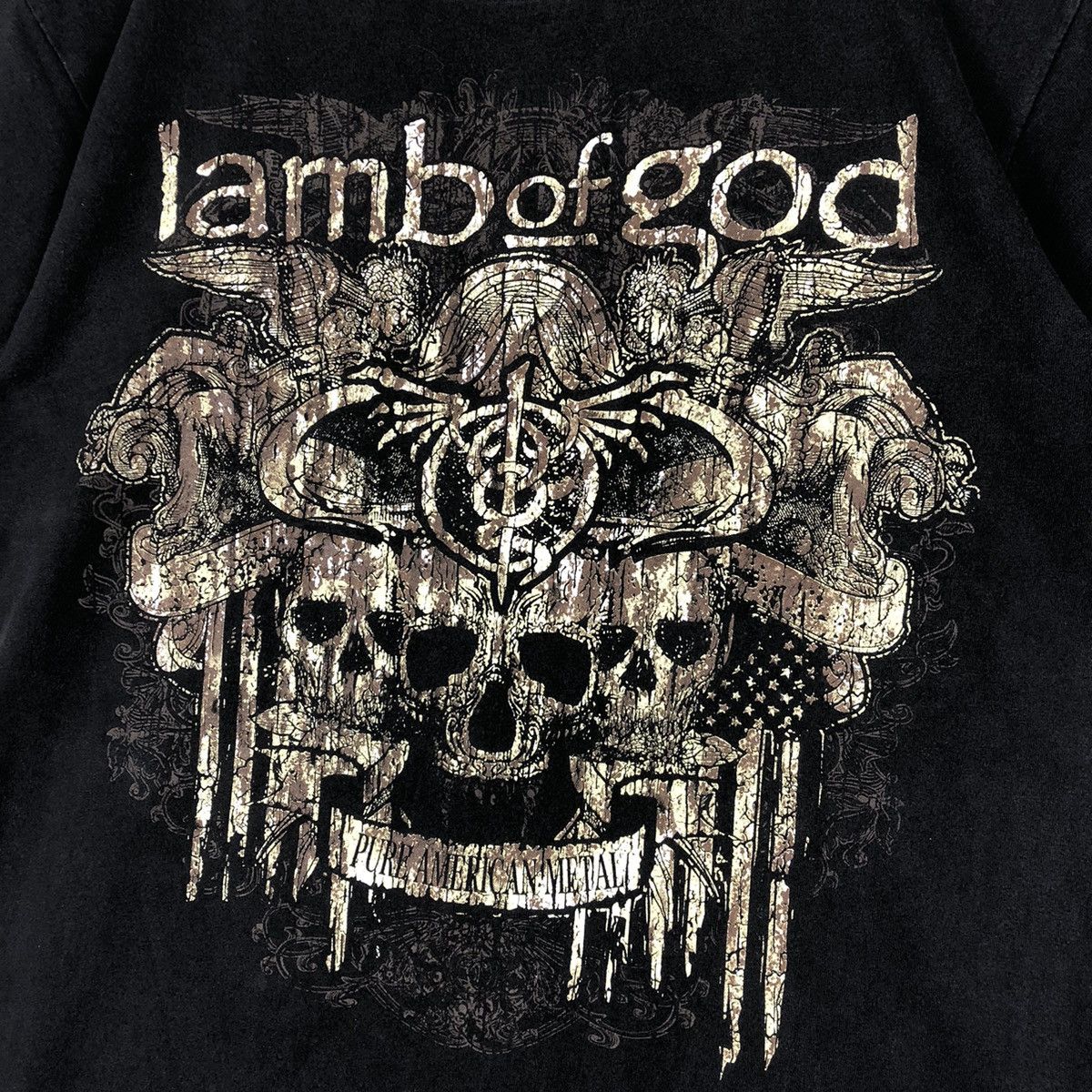 Vintage LAMB OF GOD American Heavy Metal Band T-Shirt Size US L / EU 52-54 / 3 - 6 Thumbnail