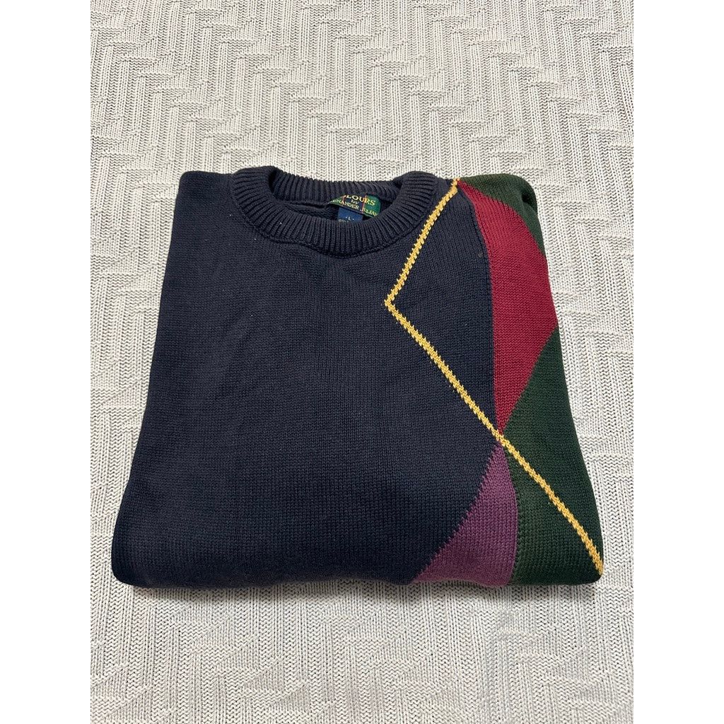 Vintage Alexander Julian cotton crewneck sweater size L