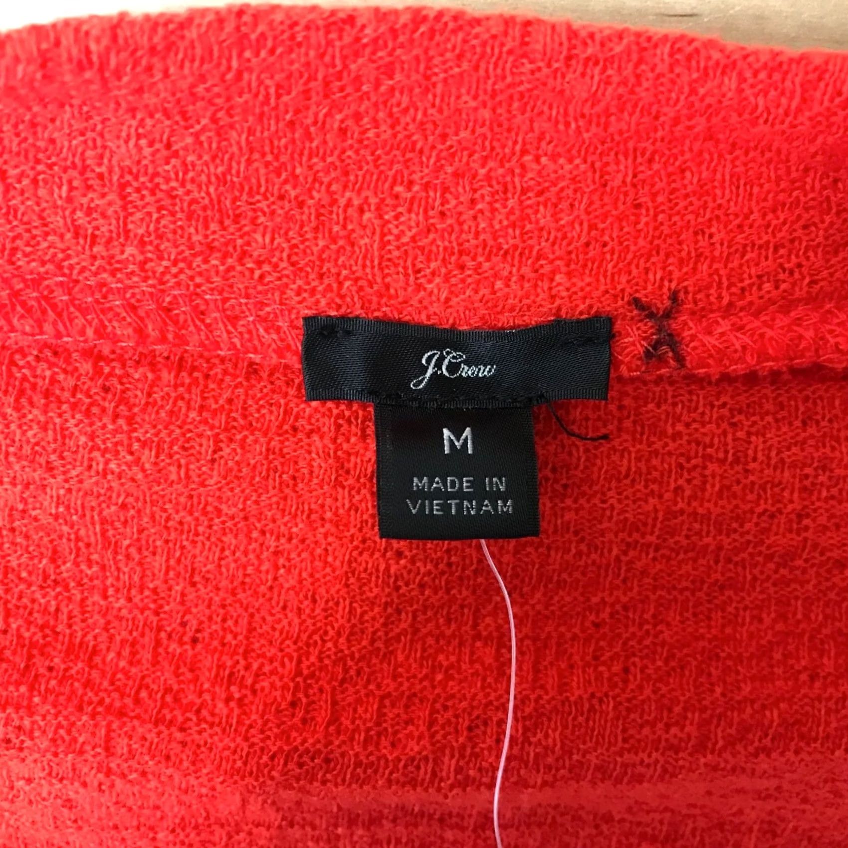J.Crew J. CREW Sweater Womens M Red Long Sleeve Criss Cross V Neck Pullover Casual Size M / US 6-8 / IT 42-44 - 7 Thumbnail