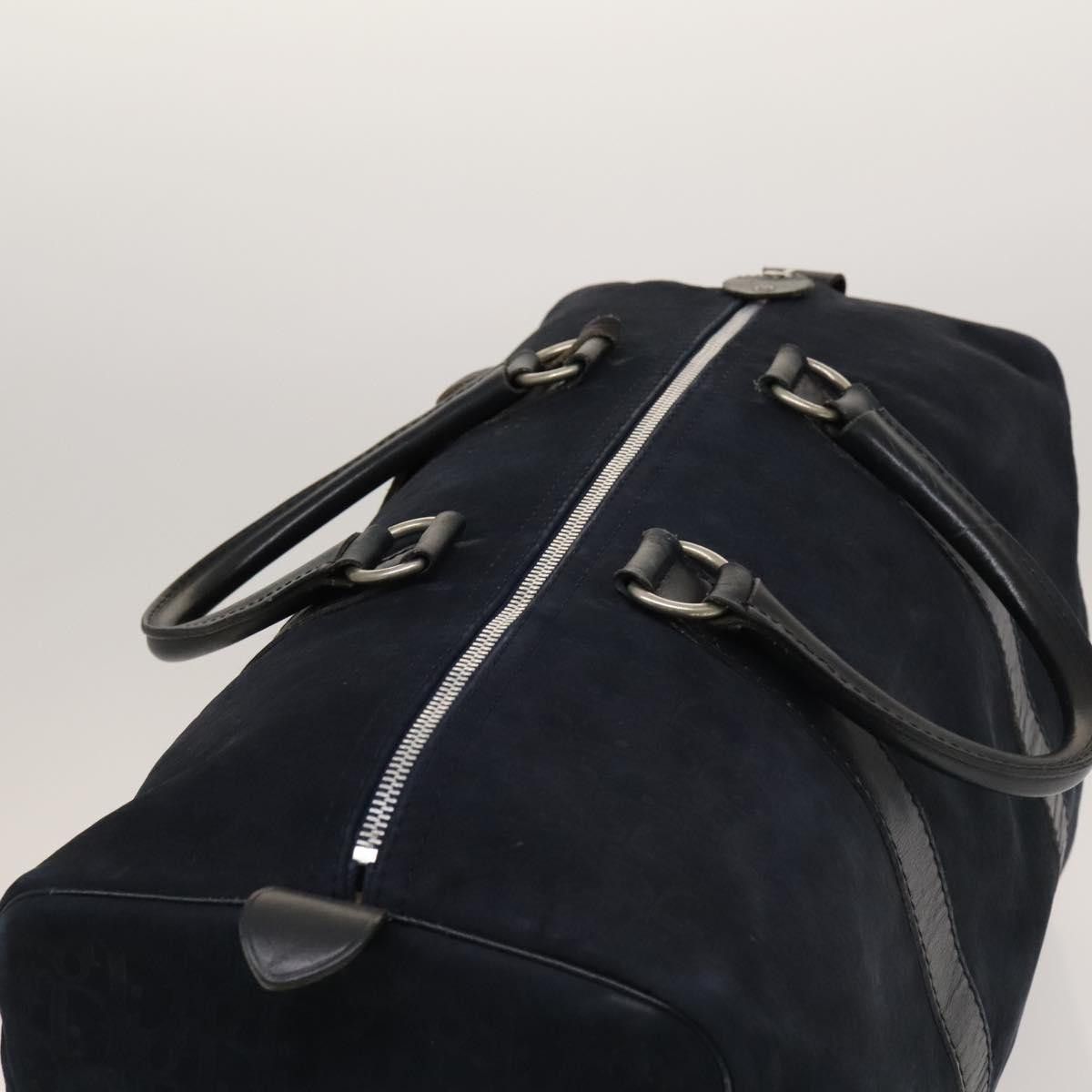 Dior DIOR Trotter Canvas Boston Bag Suede Navy Silver Size ONE SIZE - 6 Thumbnail