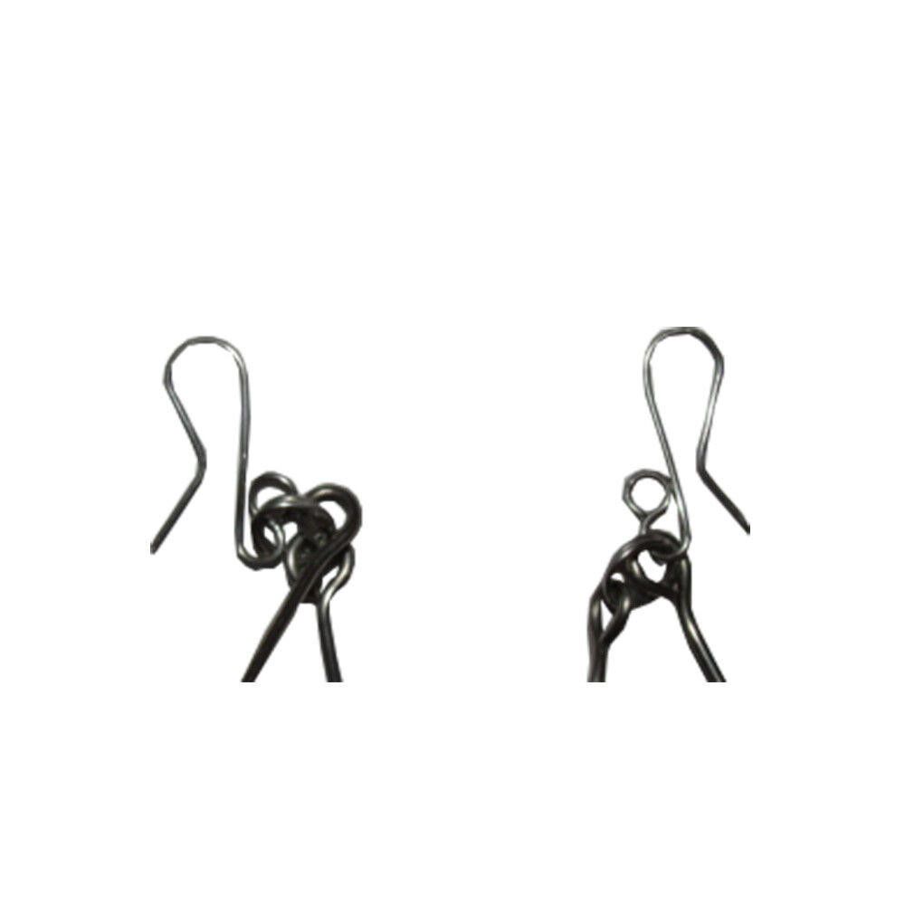 Designer Mexican Guatemalan Jade Bead Alpaca Chandelier Wire Earrings Size ONE SIZE - 5 Thumbnail