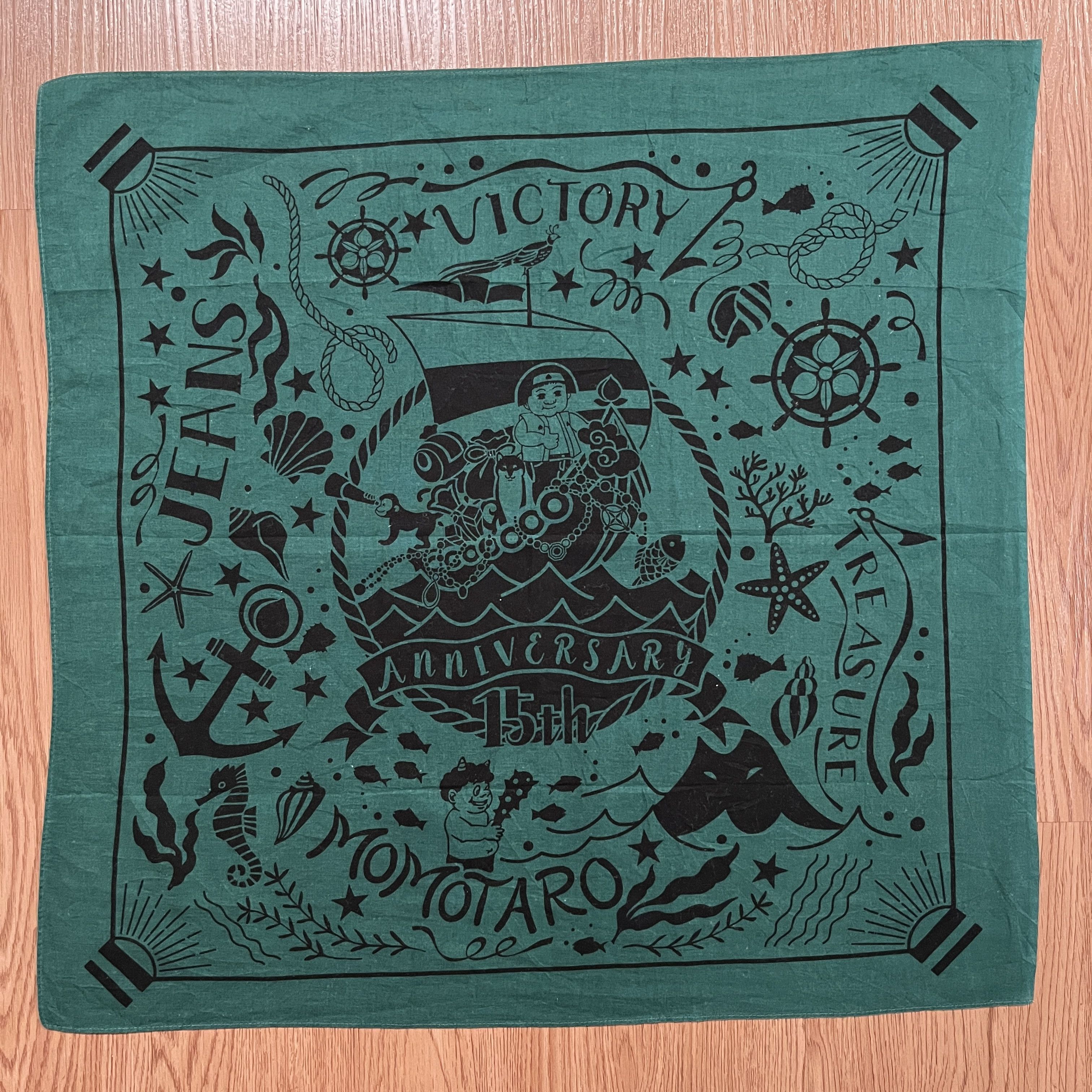 Momotaro Jeans Bandana 15th Anniversary Handkerchief