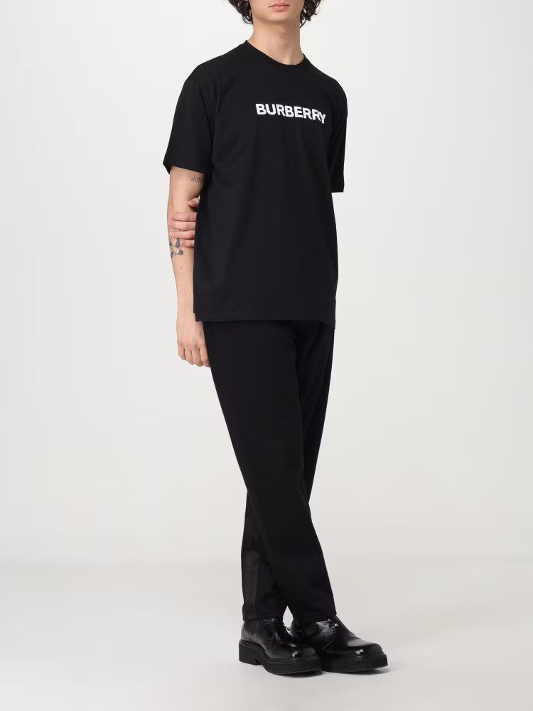 Burberry o1y0426 Crewneck T-Shirt in Black Size US M / EU 48-50 / 2 - 2 Thumbnail