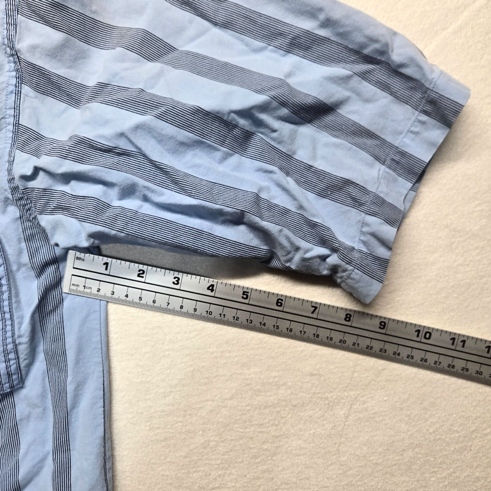 Doublet Weekends Weekends Blue Button-Up Shirt Short Sleeve Casual Men’s S Small Shirts Button-Up Shirt, White? Size US S / EU 44-46 / 1 - 6 Thumbnail