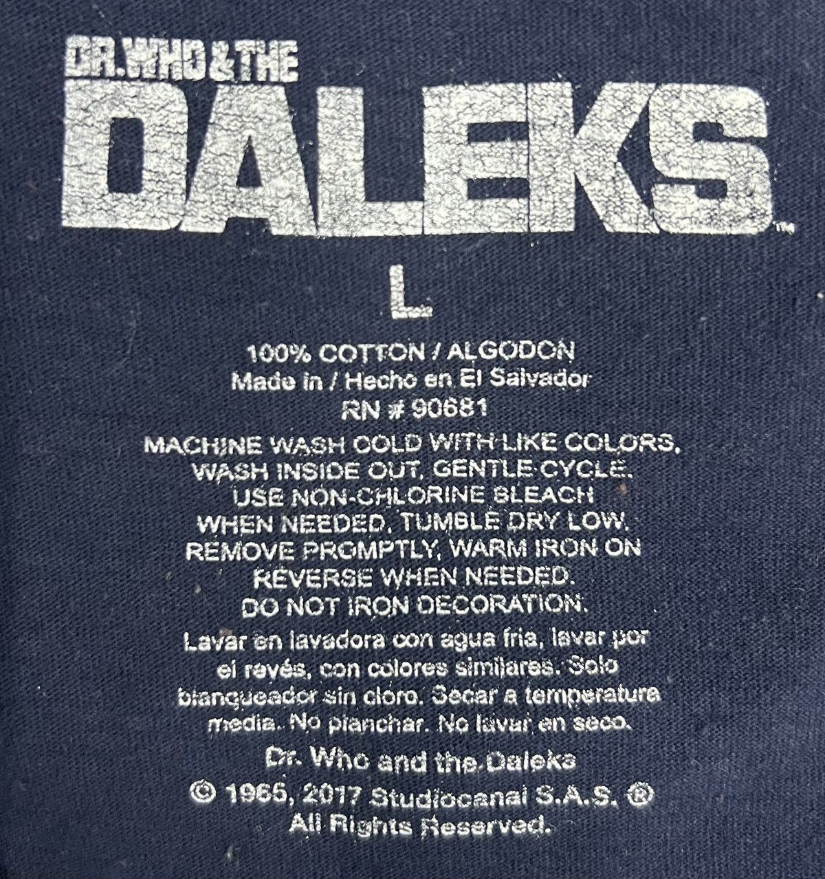 Vintage VINTAGE DR.WHO&THE DALEKS SHIRT Size US L / EU 52-54 / 3 - 6 Thumbnail
