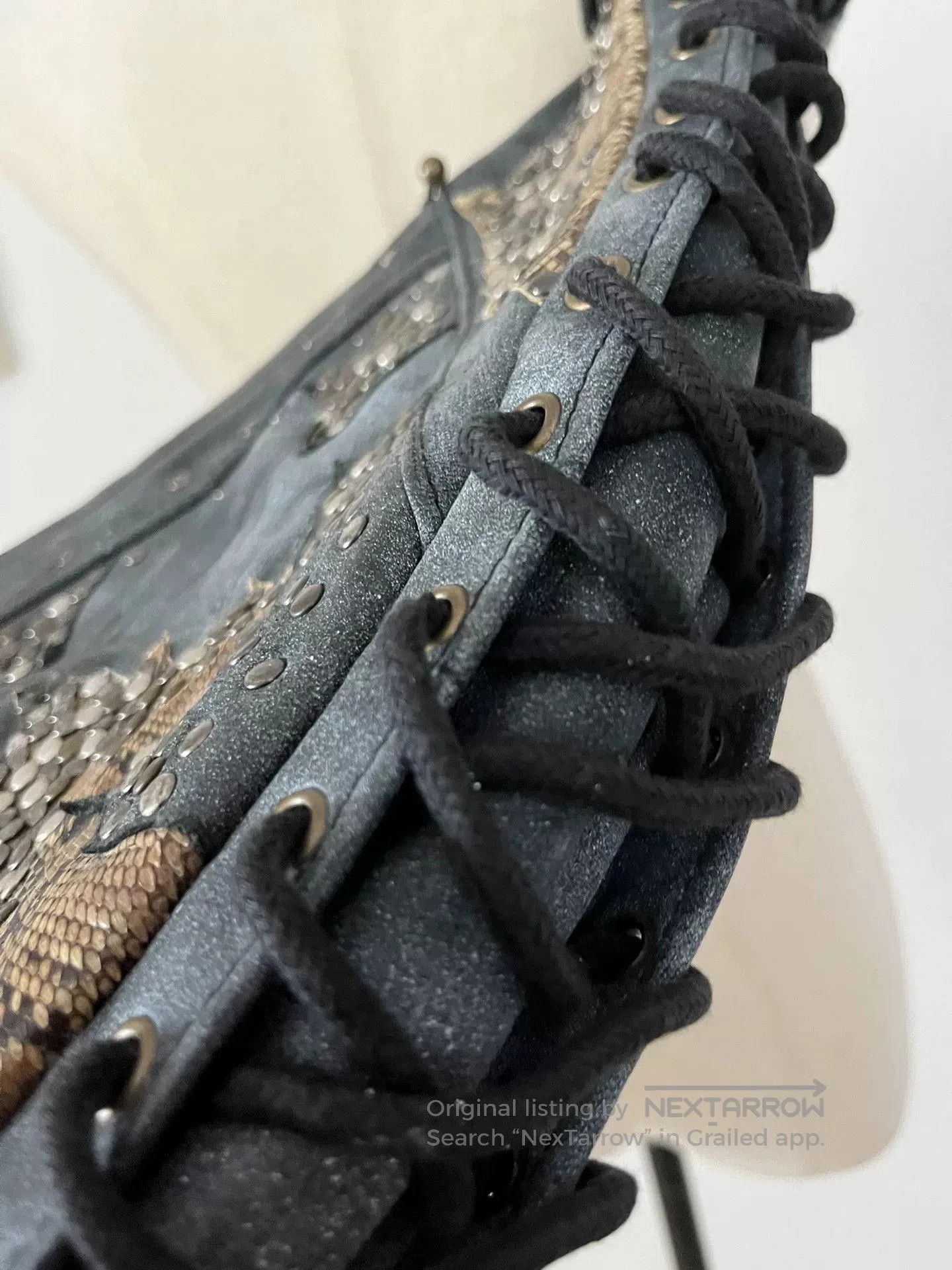 KMRii kmrii Rivet Snake Skin Crossbody Bag. Size ONE SIZE - 6 Thumbnail