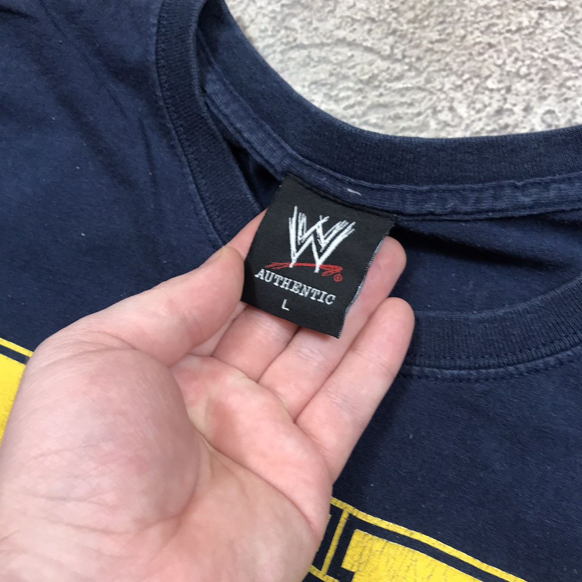 Vintage Vintage Y2K WWE John Cena Graphic Tee Streetwear Navy Slim L Size US L / EU 52-54 / 3 - 5 Thumbnail