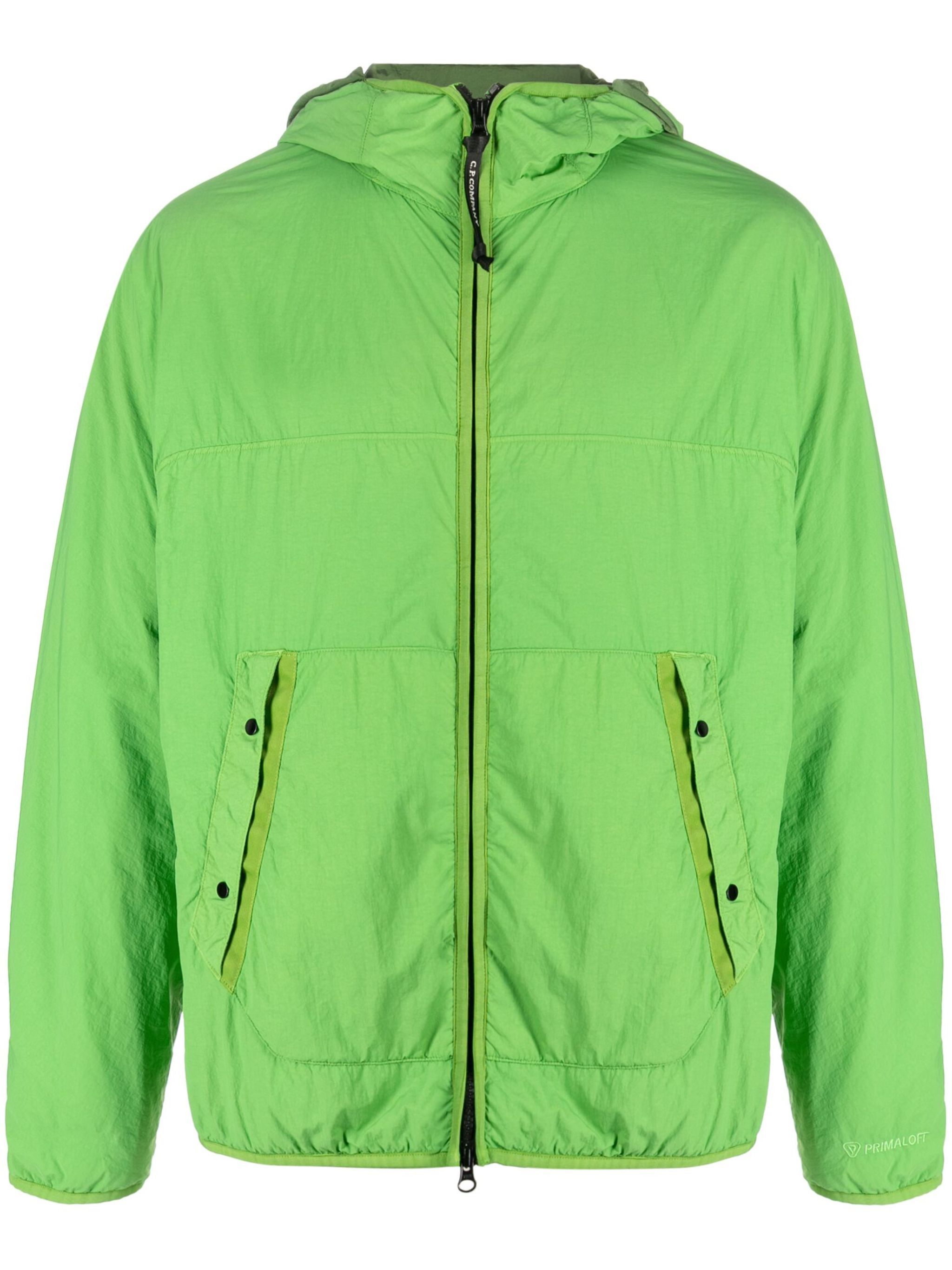 C.P. Company o1y1224 Logo Hooded Jacket in Green Size US M / EU 48-50 / 2 - 1 Thumbnail