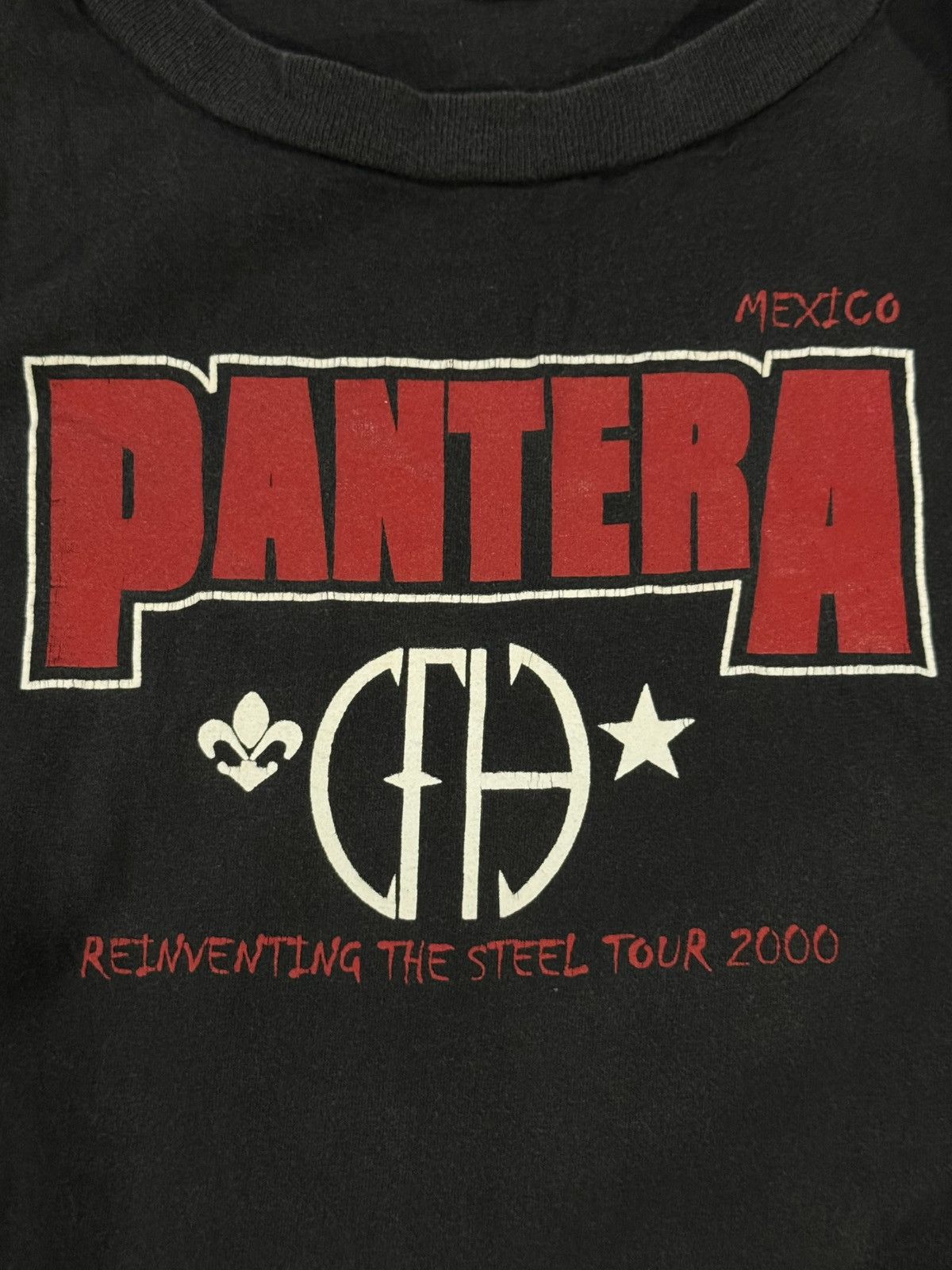 Band Tees Rare Vintage Pantera Tour 2000 Mexico City T-Shirt Size US L / EU 52-54 / 3 - 7 Thumbnail