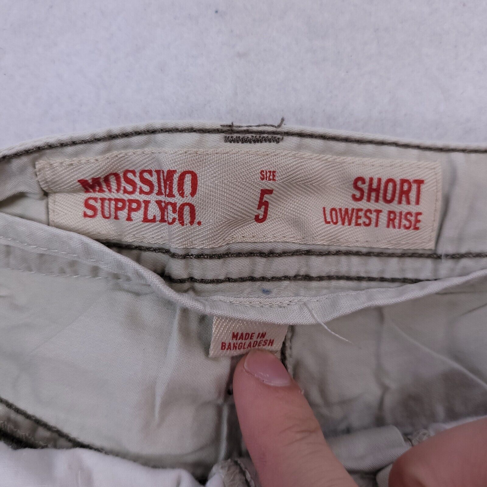 Mossimo Mossimo Button Zip Chino Short Shorts Womens Size 5 Beige Size 30" / US 8 / IT 44 - 3 Thumbnail