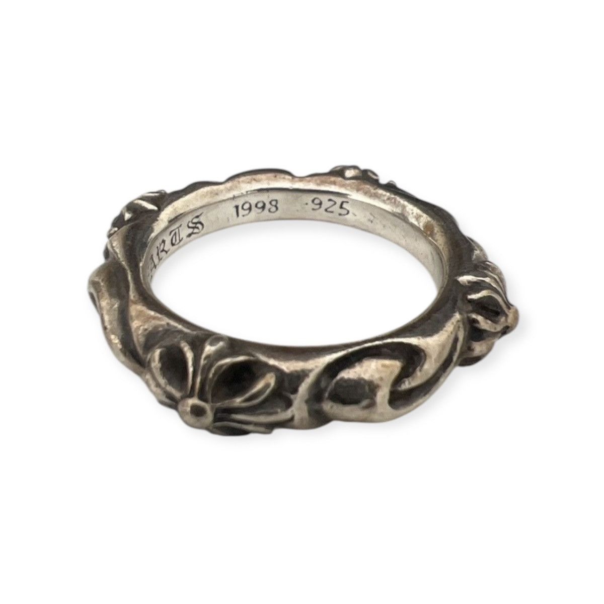 Chrome Hearts SBT Band Ring - Sterling Silver - Size 9.5