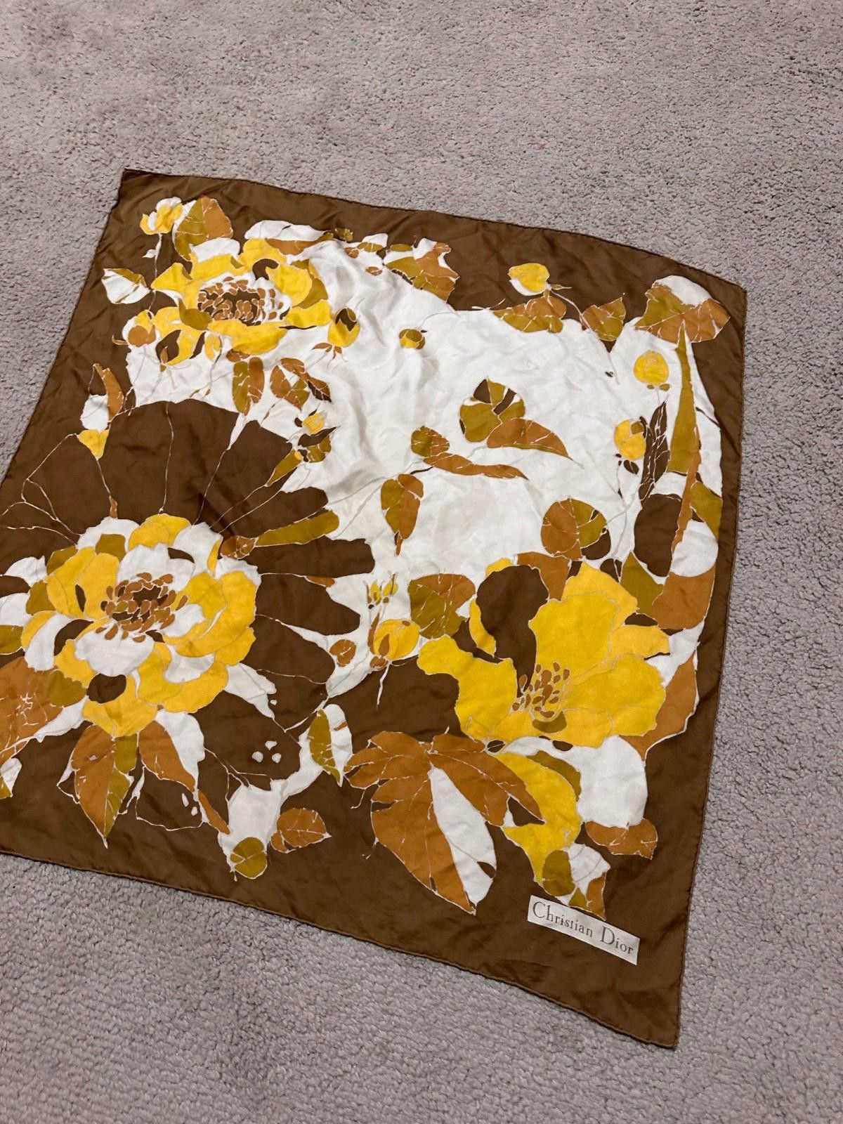 Dior Vintage Dior silk square scarf 75x75 Size ONE SIZE - 6 Thumbnail