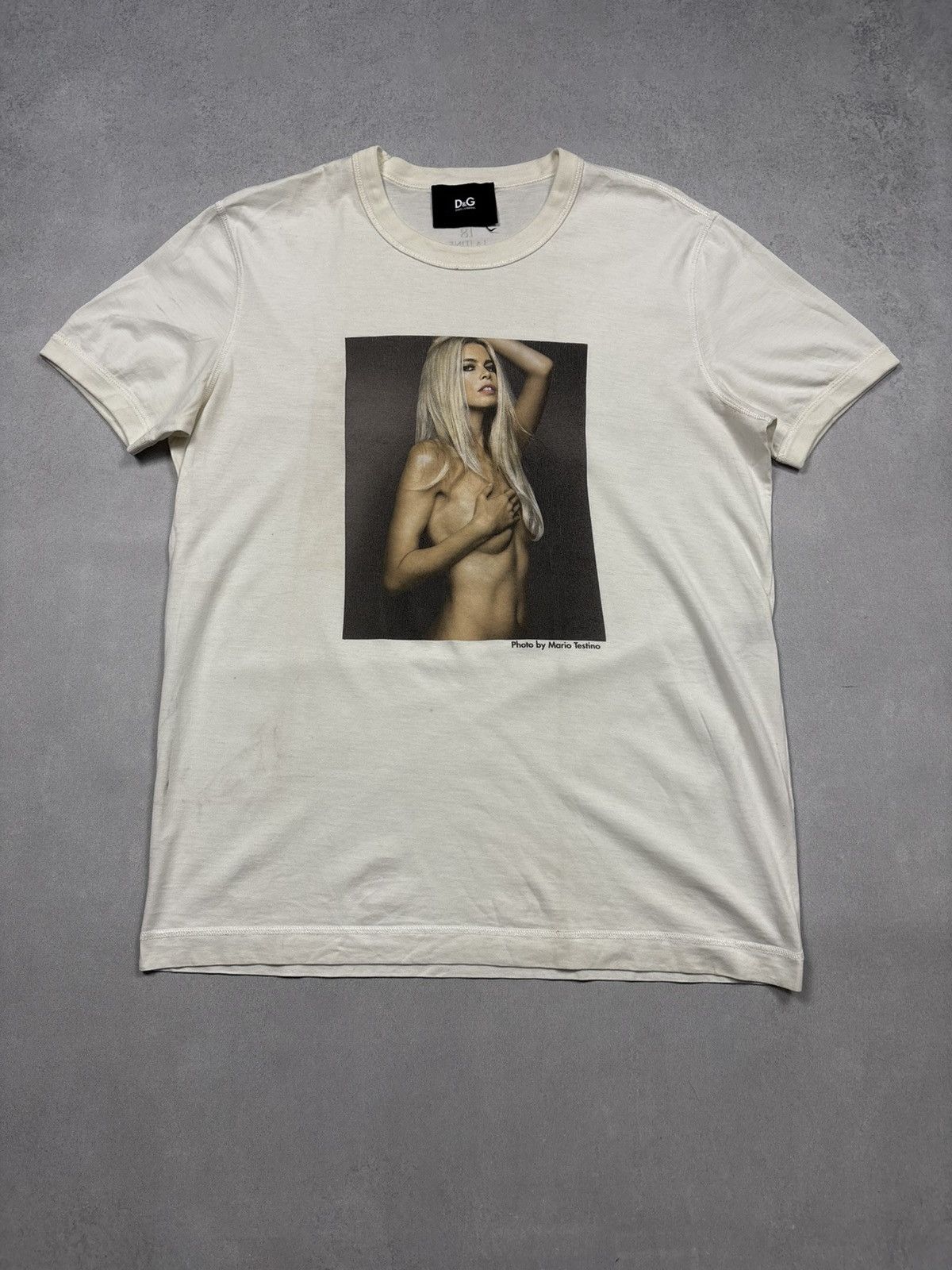 Dolce & Gabbana Vintage Dolce & Gabbana D&G Claudia Schiffer La Lune 18 Tee Size US L / EU 52-54 / 3 - 3 Thumbnail