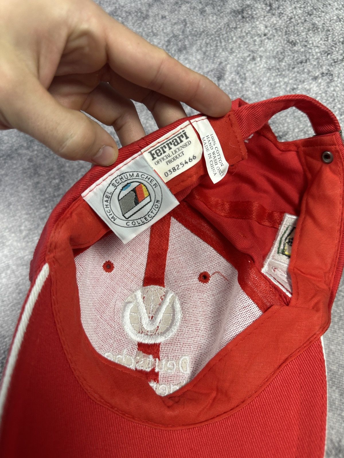 Ferrari Vintage Ferrari Baseball Cap Hat Red Italian F1 Racing 90s Size ONE SIZE - 5 Thumbnail