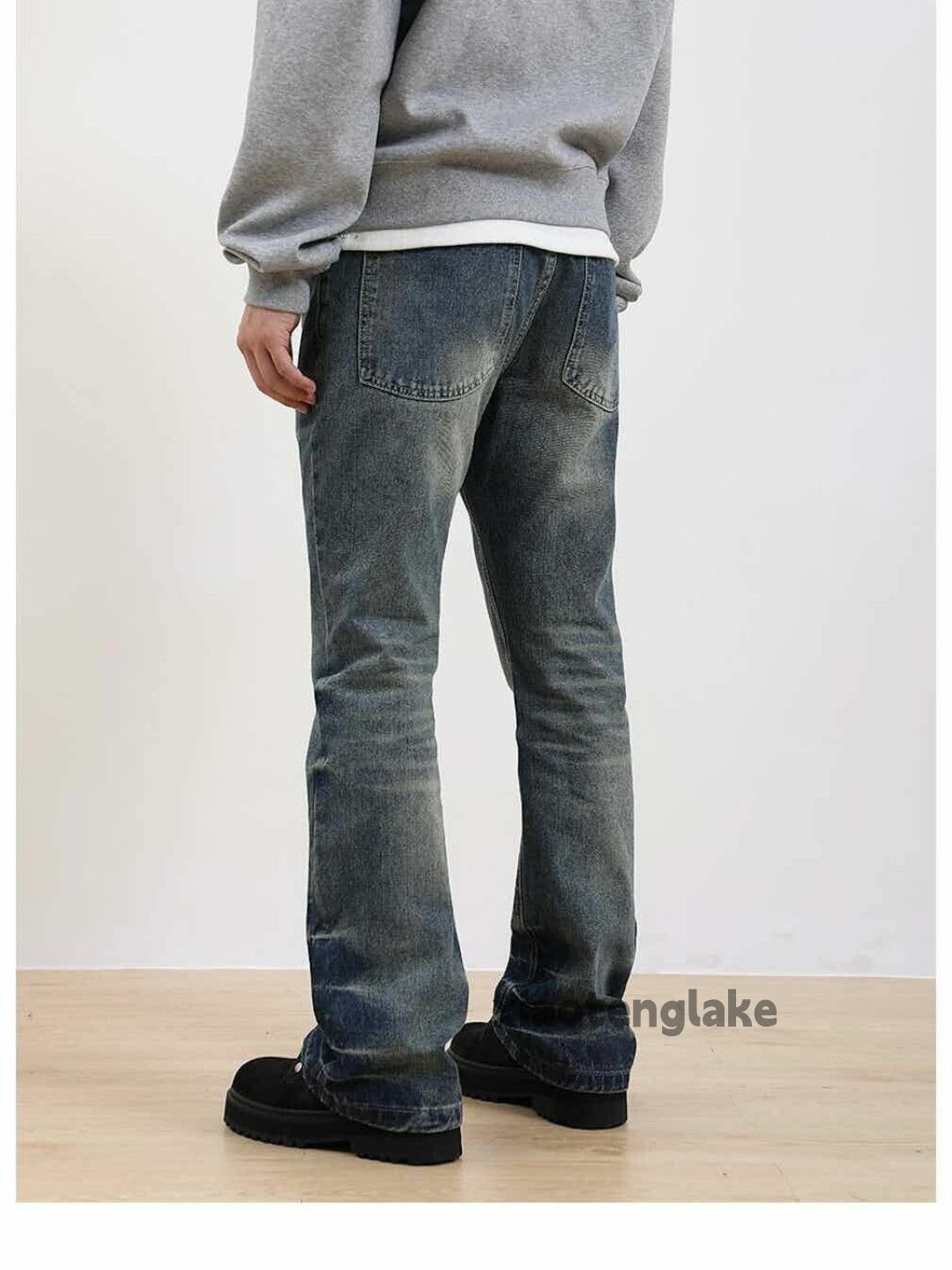 Jean washed faded y2k yuppie bootcut gradient jeans Size US 30 / EU 46 - 5 Thumbnail