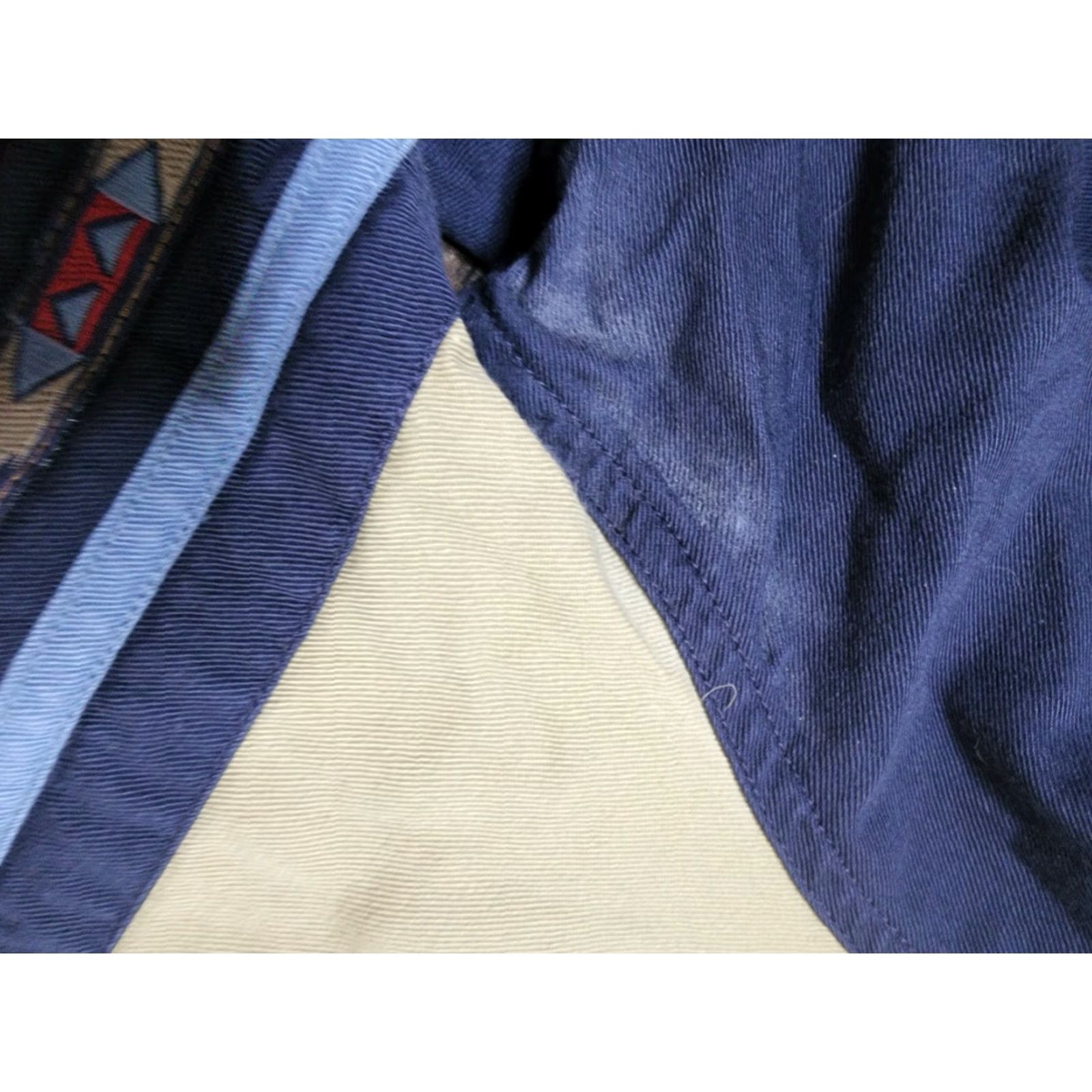 Vintage VINTAGE Spindle River Western Button-Up Shirt Men's M Long Sleeve Striped Aztec Distressed Blue Cowboy Size US M / EU 48-50 / 2 - 5 Thumbnail