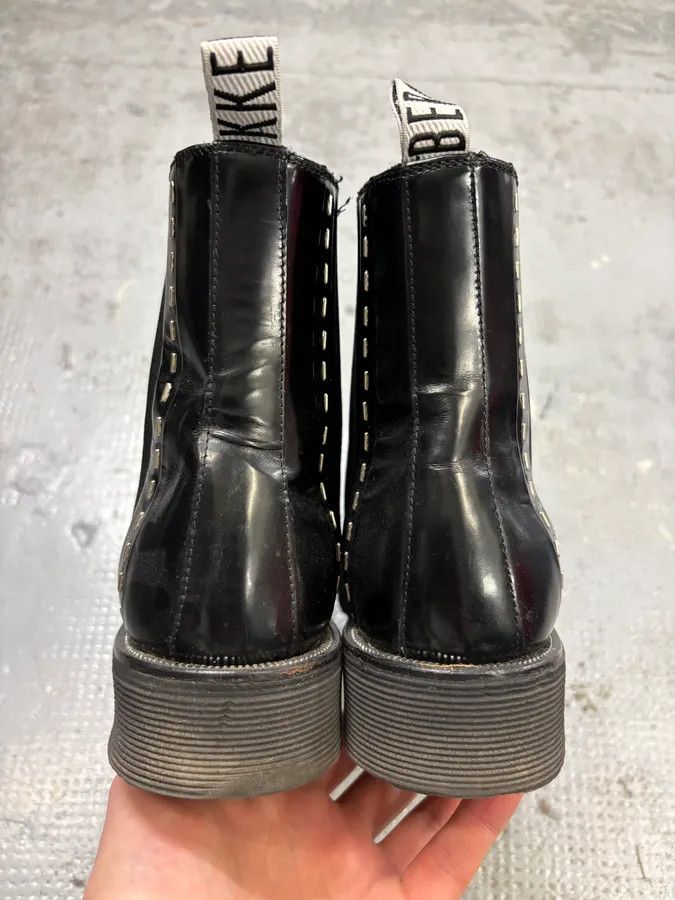 Dirk Bikkembergs 2000s Dirk Bikkembergs Black Leather Ankle Boots Size US 7 / EU 40 - 6 Thumbnail
