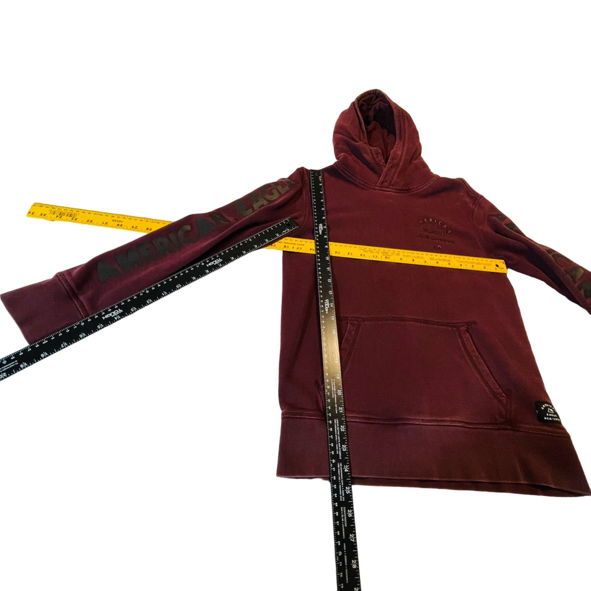 Other American Eagle Burgundy Hoodie Size Mens XS Logo Arms Size US XS / EU 42 / 0 - 7 Thumbnail