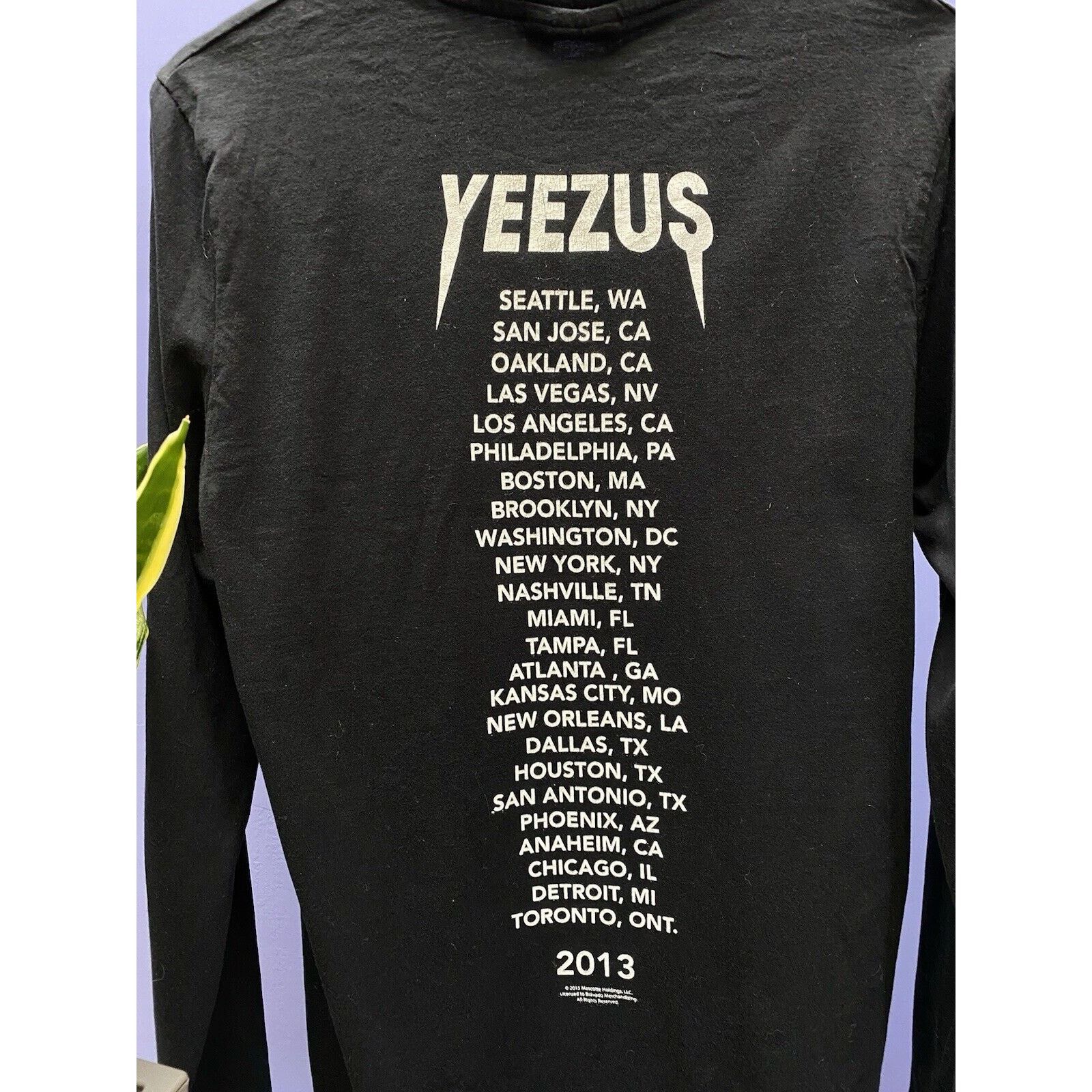 Asos × Kanye West KANYE WEST x ASOS YEEZUS Us Tour Long Sleeve L Black Men Size US L / EU 52-54 / 3 - 12 Thumbnail