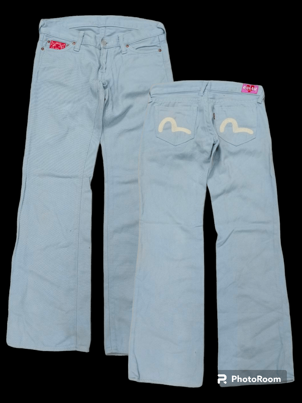 Evisu FLARE EVISU DONNA🇯🇵DENIM PANTS Size 28" / US 6 / IT 42 - 1 Thumbnail