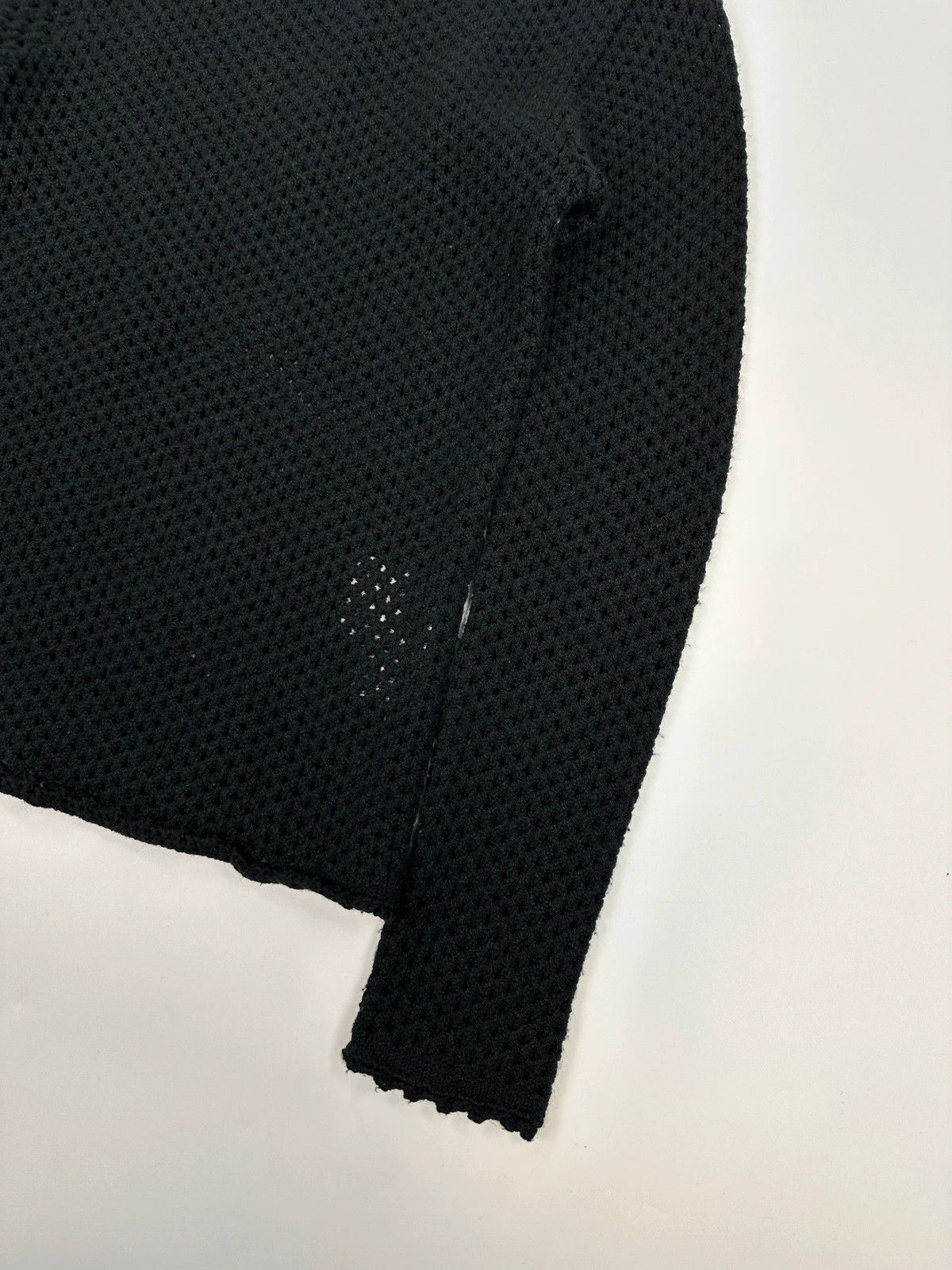 Dolce & Gabbana Dolce & Gabbana 00s Black Mesh Wool Knitted Sweater Size US M / EU 48-50 / 2 - 3 Thumbnail