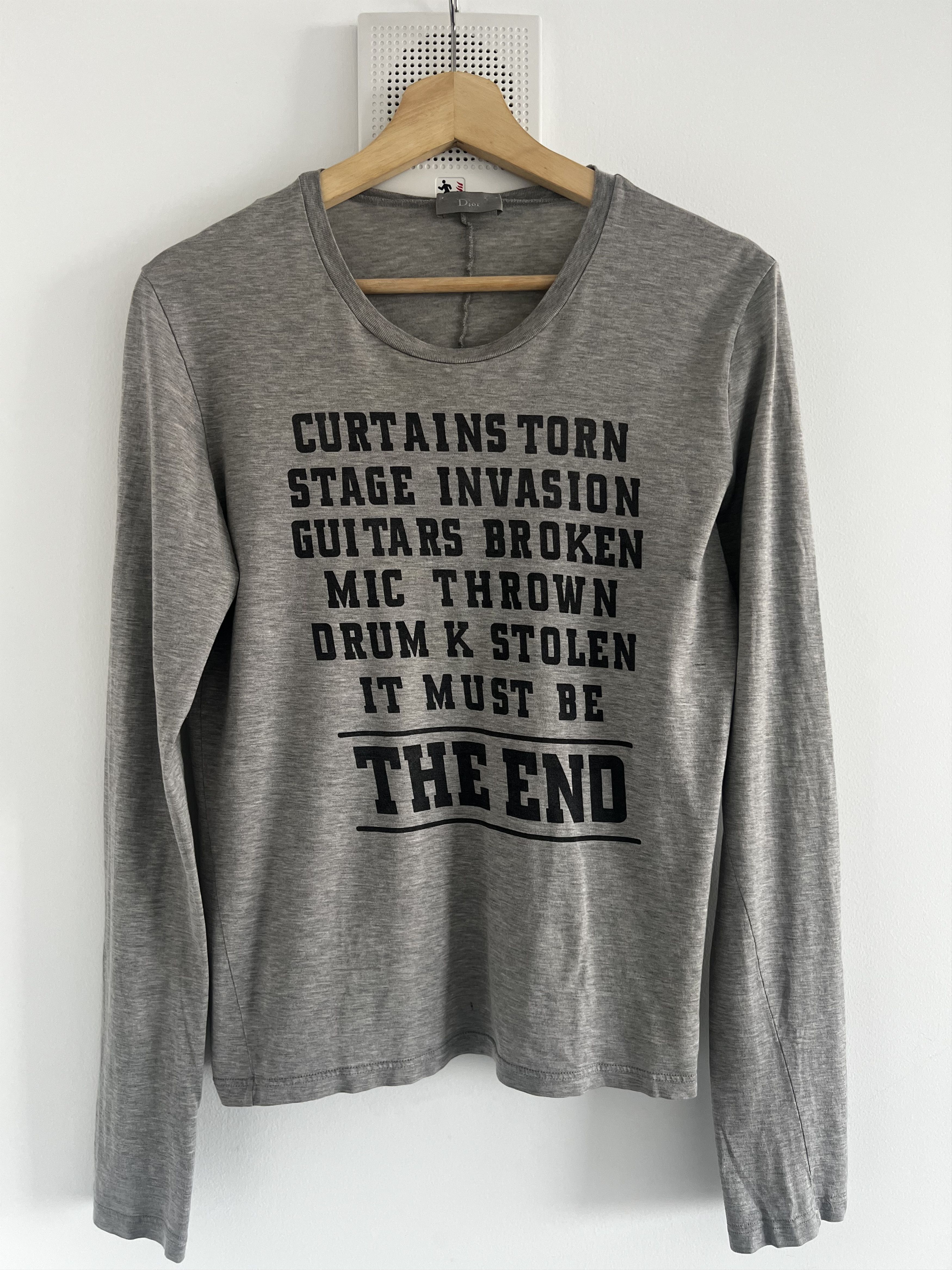 Dior × Hedi Slimane Dior AW 05 The End Print Longsleeve | Grailed