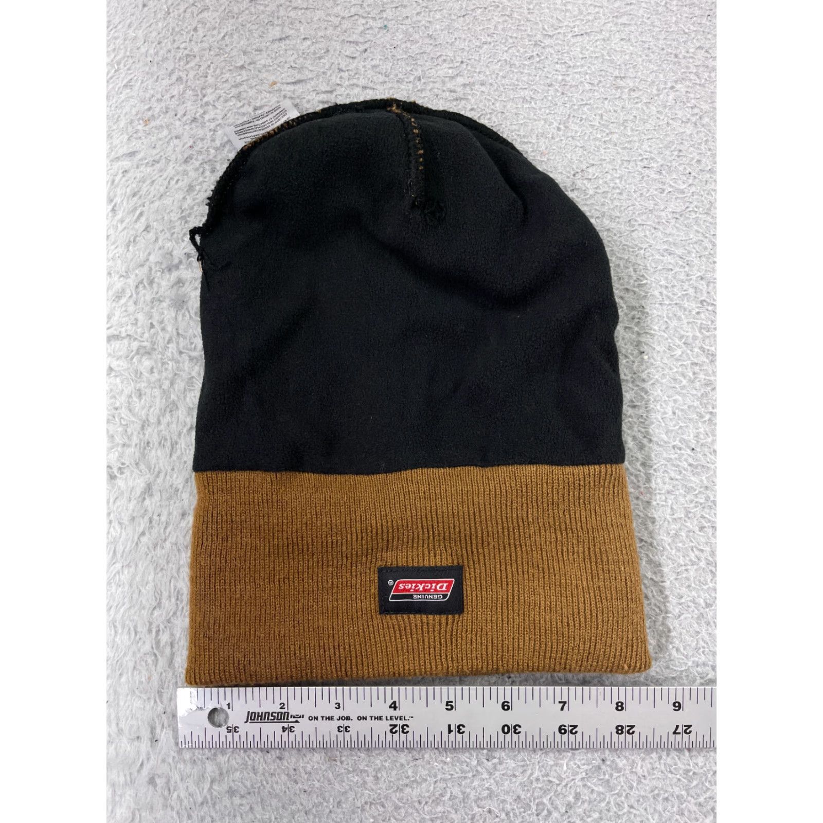Dickies Dickies Beanie Hat Adult One Size Brown Knit Acrylic Polyester Lined Ski Logo Winter Men Size ONE SIZE - 4 Thumbnail