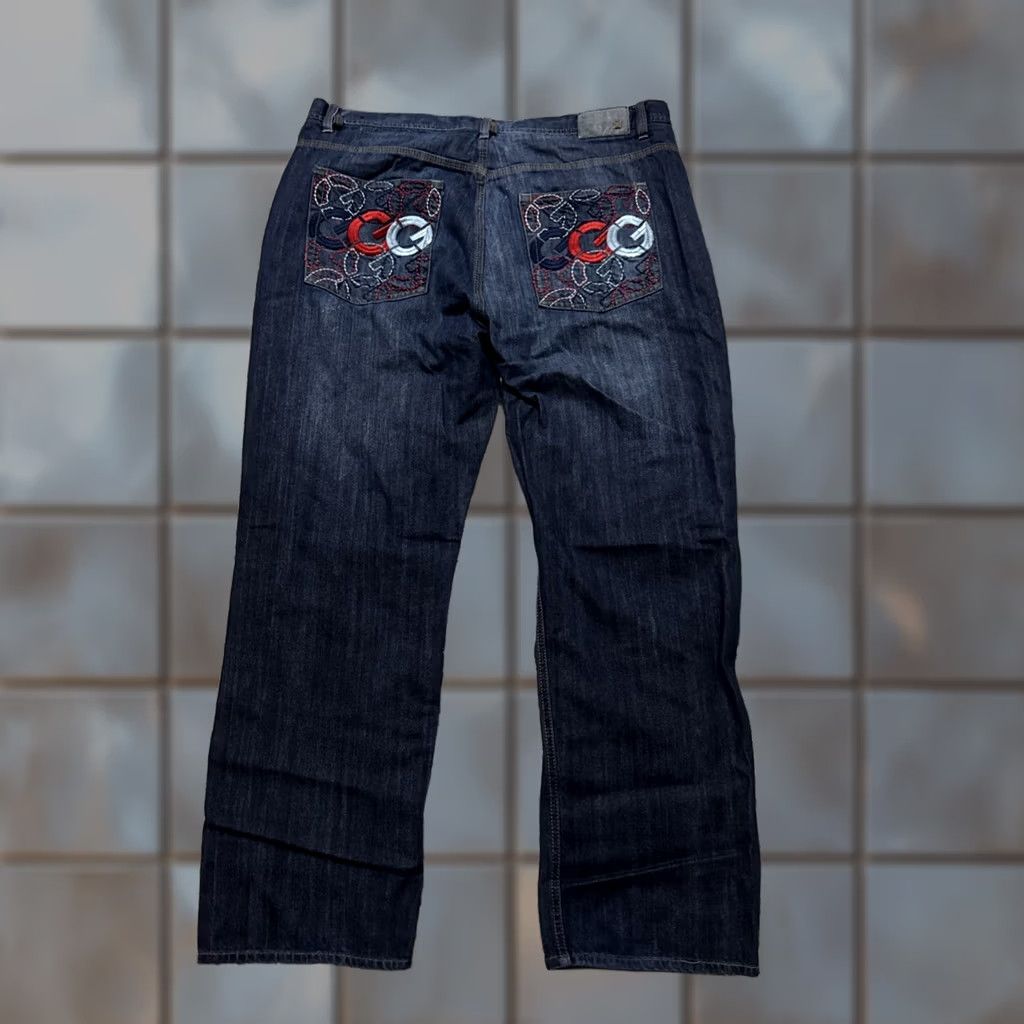 Denime Vintage G-Unit Jeans Size 42x32 Men’s Blue Denim Embroidered Y2K 90’s RARE HTF Size US 42 / EU 58 - 1 Thumbnail