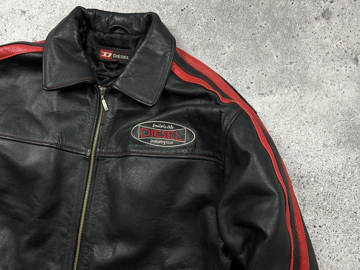 ®︎　　diesel leather jacket archive Diesel archive 00s leather biker jacket