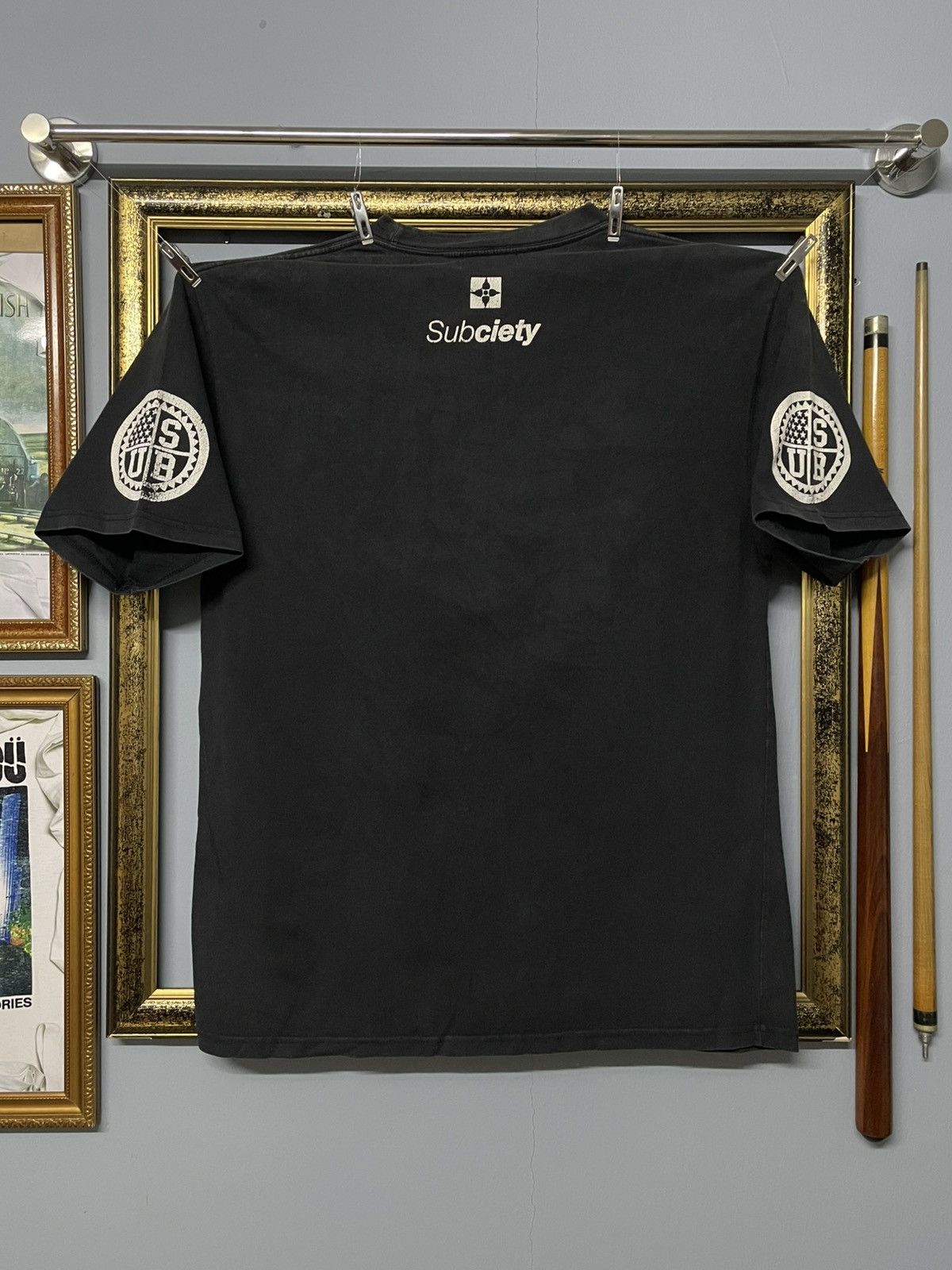 Japanese Brand Vintage Designer Subciety We Never Give A fuck Riot Sunfaded Size US M / EU 48-50 / 2 - 9 Thumbnail
