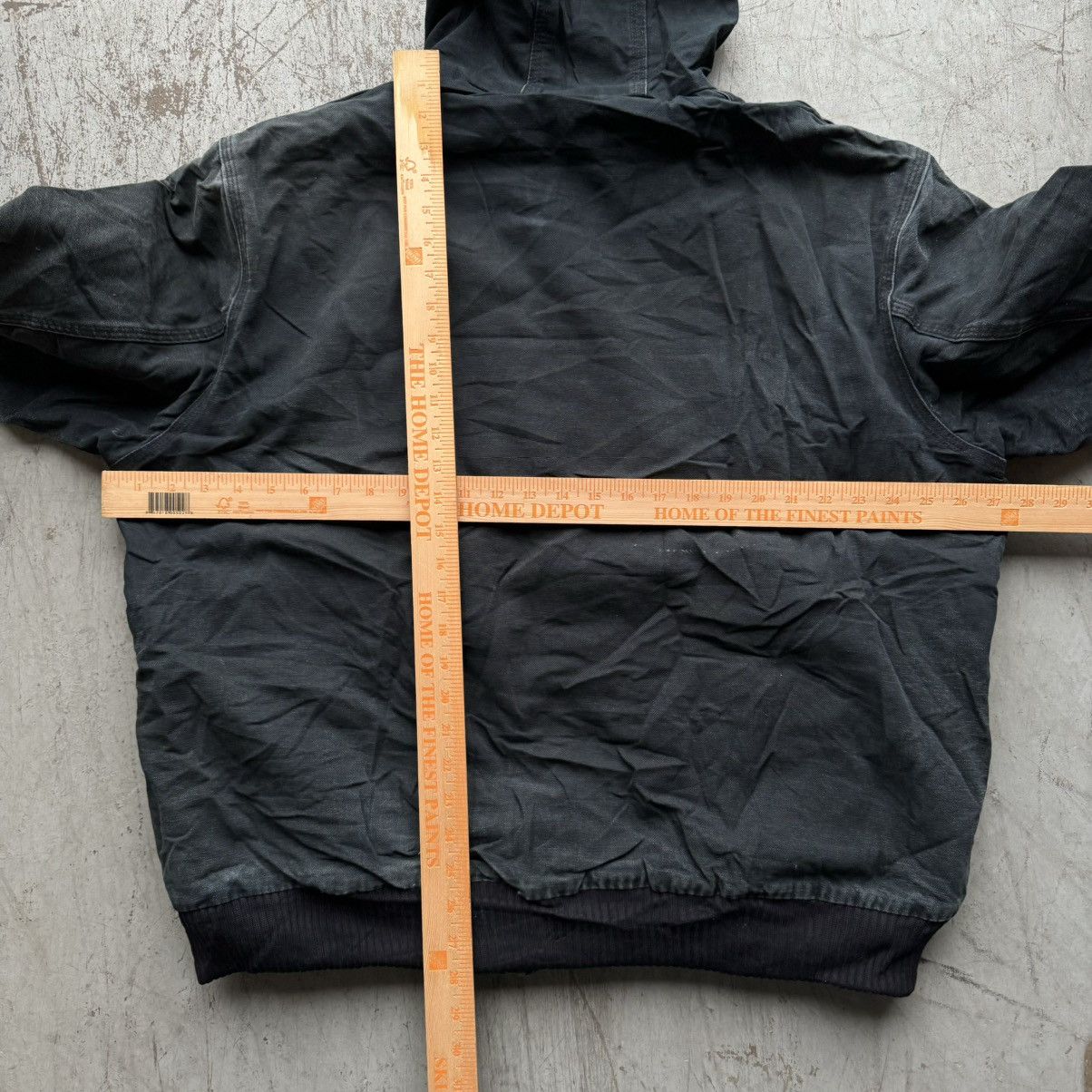 Carhartt × Vintage Vintage 90s Carhartt Black Faded Distressed Hooded jacket Size US XL / EU 56 / 4 - 5 Thumbnail