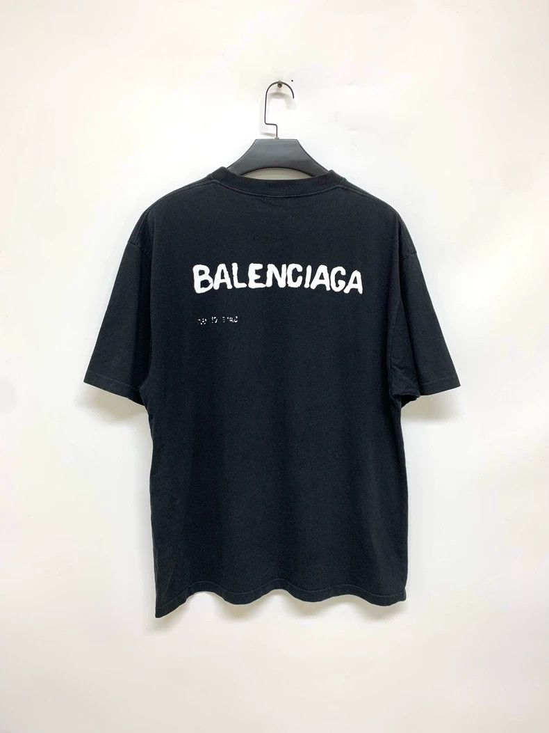 Balenciaga Balenciaga Graffiti Shadow Short Sleeve Size US M / EU 48-50 / 2 - 2 Thumbnail
