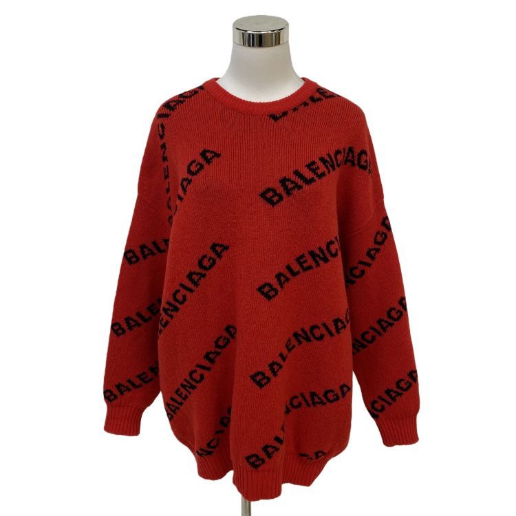 Balenciaga Balenciaga All-Over Logo Sweater XS Size XS / US 0-2 / IT 36-38 - 1 Thumbnail