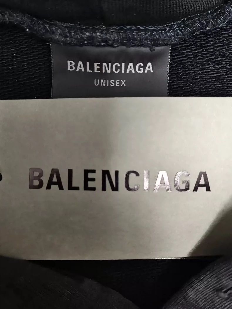 Balenciaga Balenciaga Reversed brush wax mud dyeing iron tower Hoodie Size US L / EU 52-54 / 3 - 6 Thumbnail