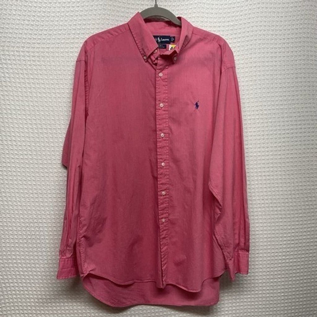 Ralph Lauren Ralph Lauren Blake Pink Cotton Button Up Oxford Shirt Men L Size US L / EU 52-54 / 3 - 5 Thumbnail