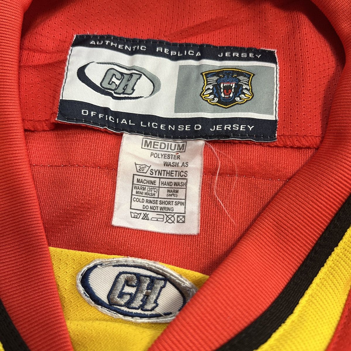 NHL Nottingham Panthers 2008 - 2009 alternate Game Worn Jersey Size US M / EU 48-50 / 2 - 8 Thumbnail