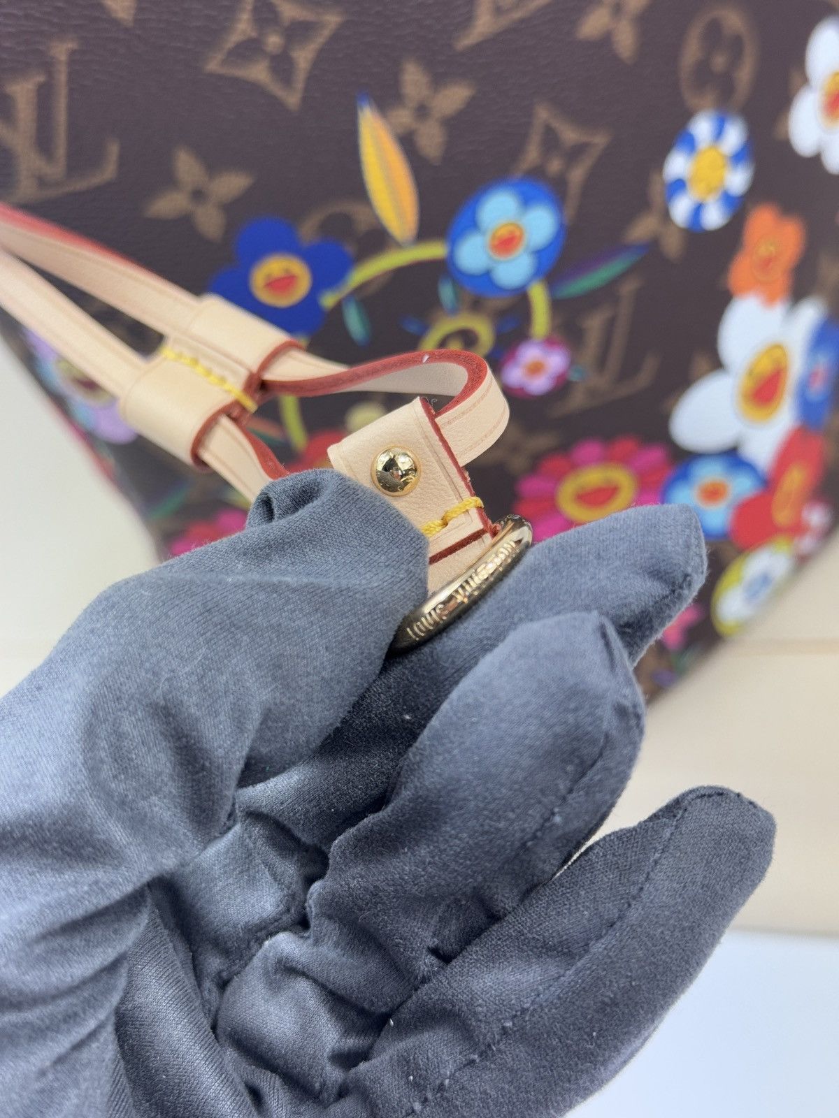 Louis Vuitton × Takashi Murakami MONOGRAM FLOWER PRINT MM NEVERFULL BAG M13271 Size ONE SIZE - 8 Thumbnail