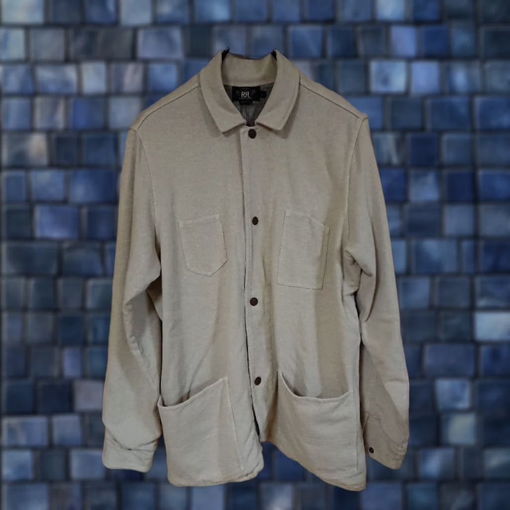 Ralph Lauren RRL RALPH LAUREN Men Cotton Jacket L Gray 4pocket Solid Casual Used Size US L / EU 52-54 / 3 - 1 Thumbnail