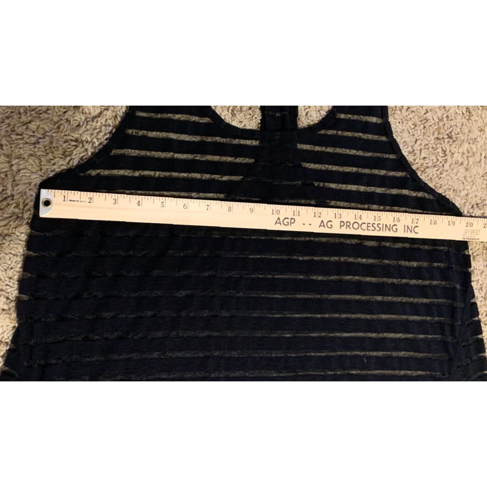 Calvin Klein Calvin Klein Tank Top 1X Performance Quick Dry Striped Black Sleeveless Racerback Round Neck Pullover Activewear Women Size 1X Black Size XL / US 12-14 / IT 48-50 - 3 Thumbnail