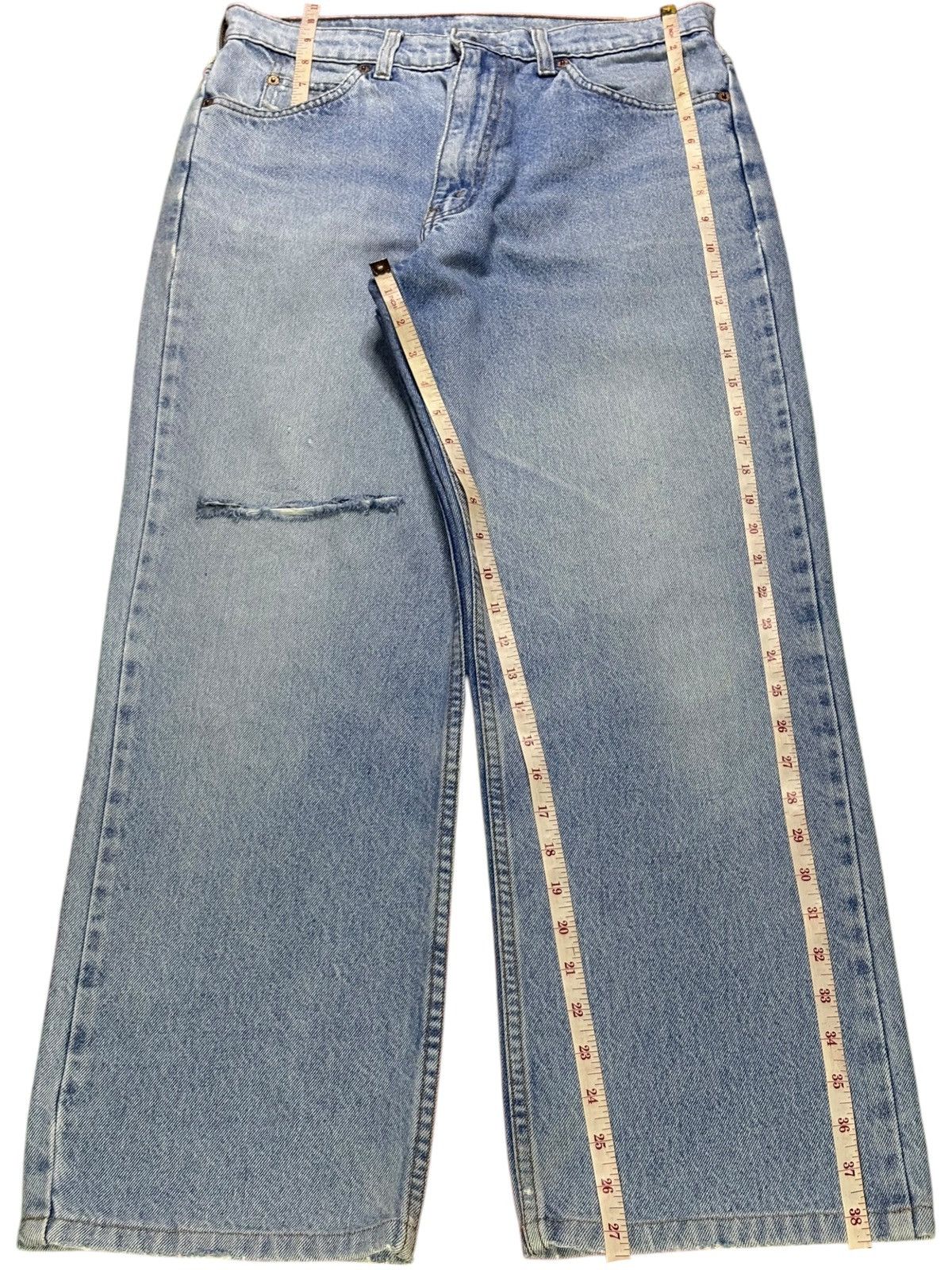 Levi's Vintage 90s Levis 210 Orange Tab Blue Wash Baggy Jeans Size US 30 / EU 46 - 13 Thumbnail