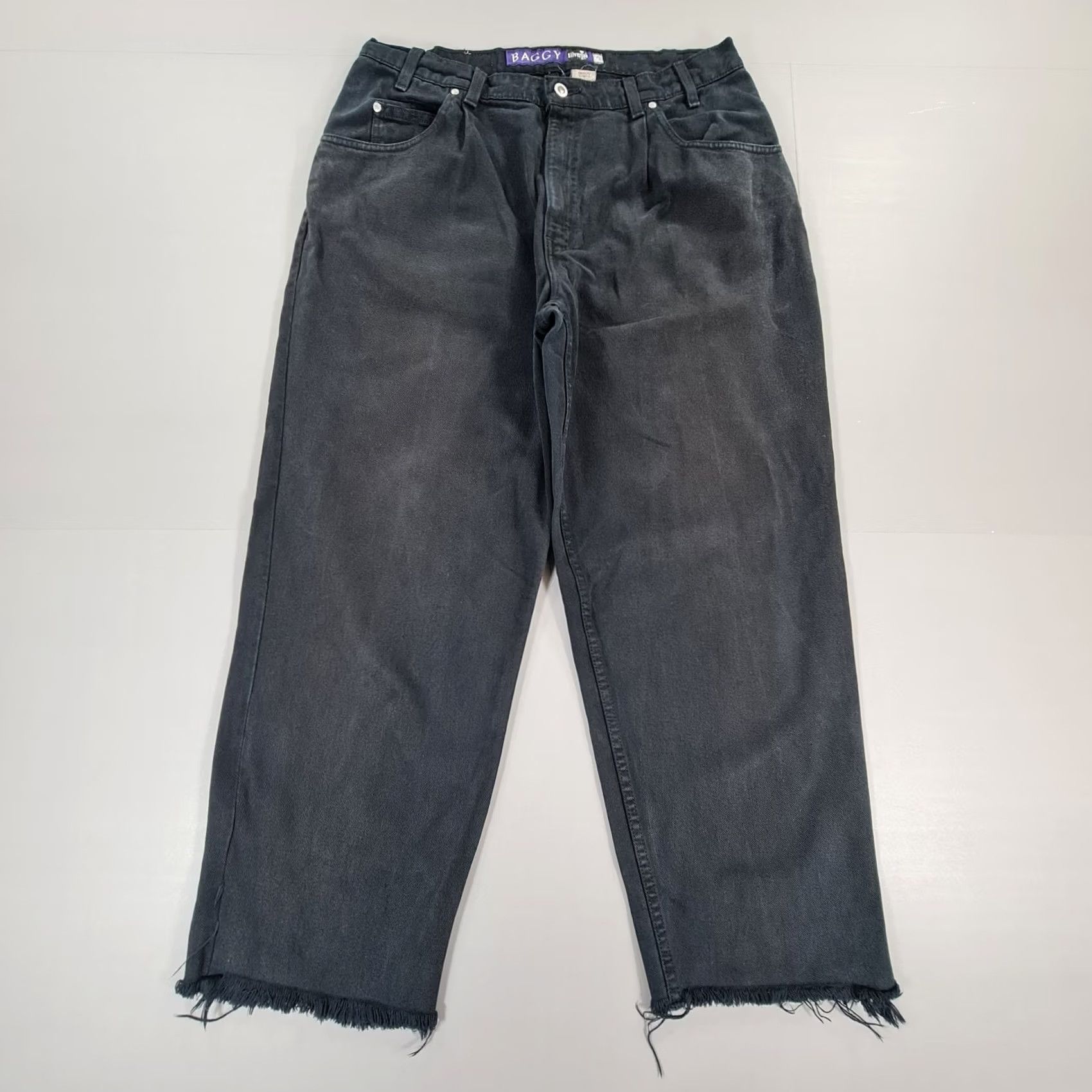 Levi's VINTAGE Levi's Silvertab Baggy Jeans Mens Black W36 L29 Wide Leg Loose Fit Denim Size US 36 / EU 52 - 2 Thumbnail