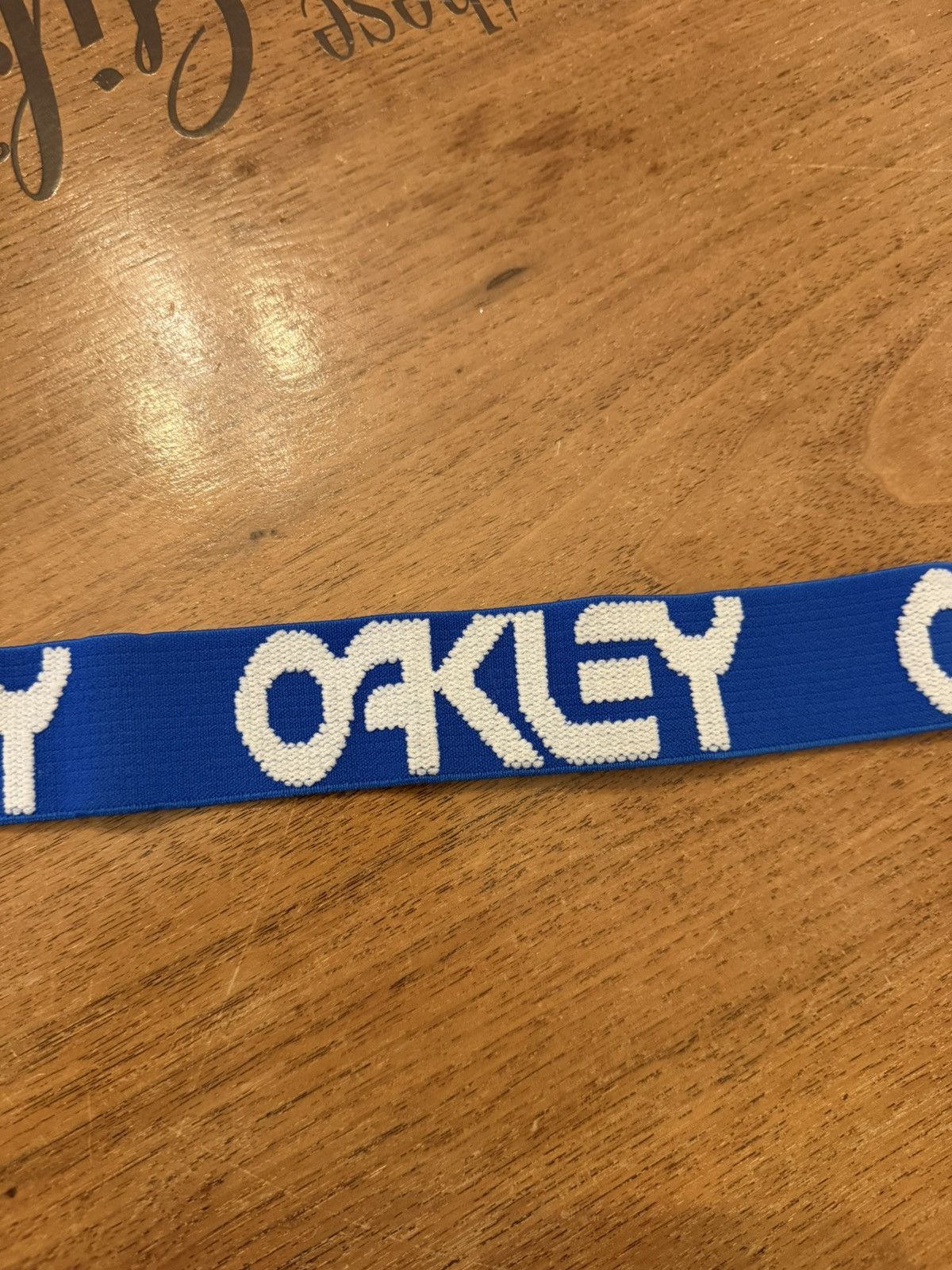 Oakley 90s Oakley Headband Mens Blue/White Fits Most Size ONE SIZE - 3 Thumbnail