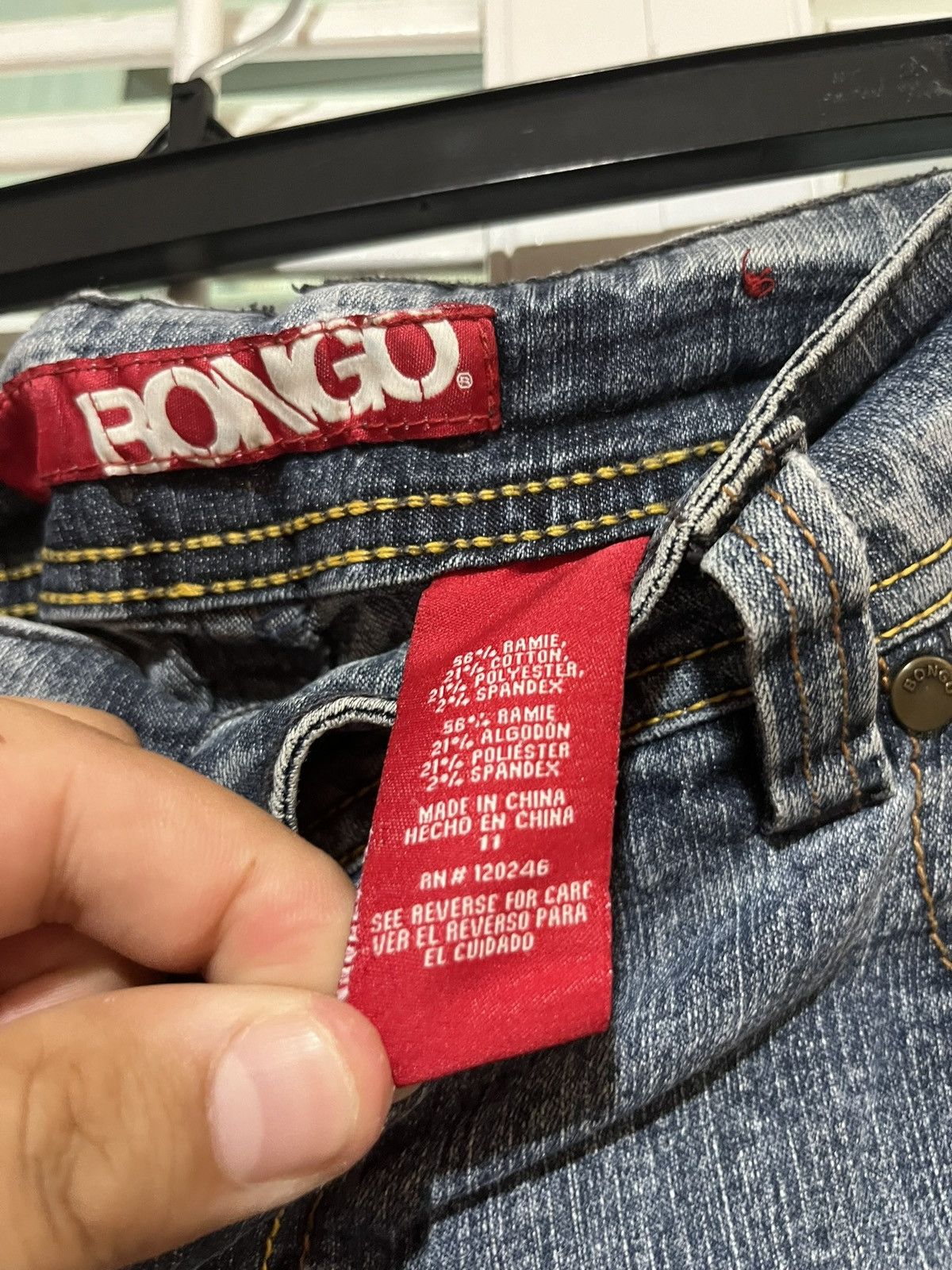 Vintage Y2K BONGO Bellbottom Club Jeans / 11 Size 32" / US 10 / IT 46 - 5 Thumbnail