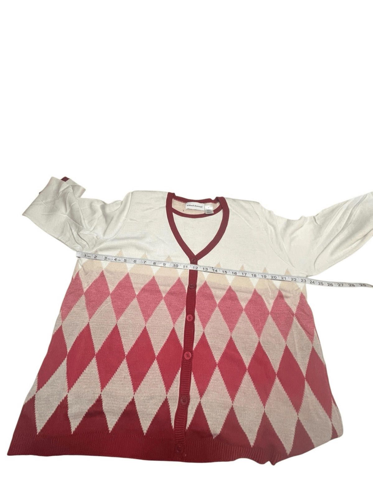 Designer Alfred Dunner Cardigan Sweater With inner Knit Sz XL NWOT Size XL / US 12-14 / IT 48-50 - 4 Thumbnail