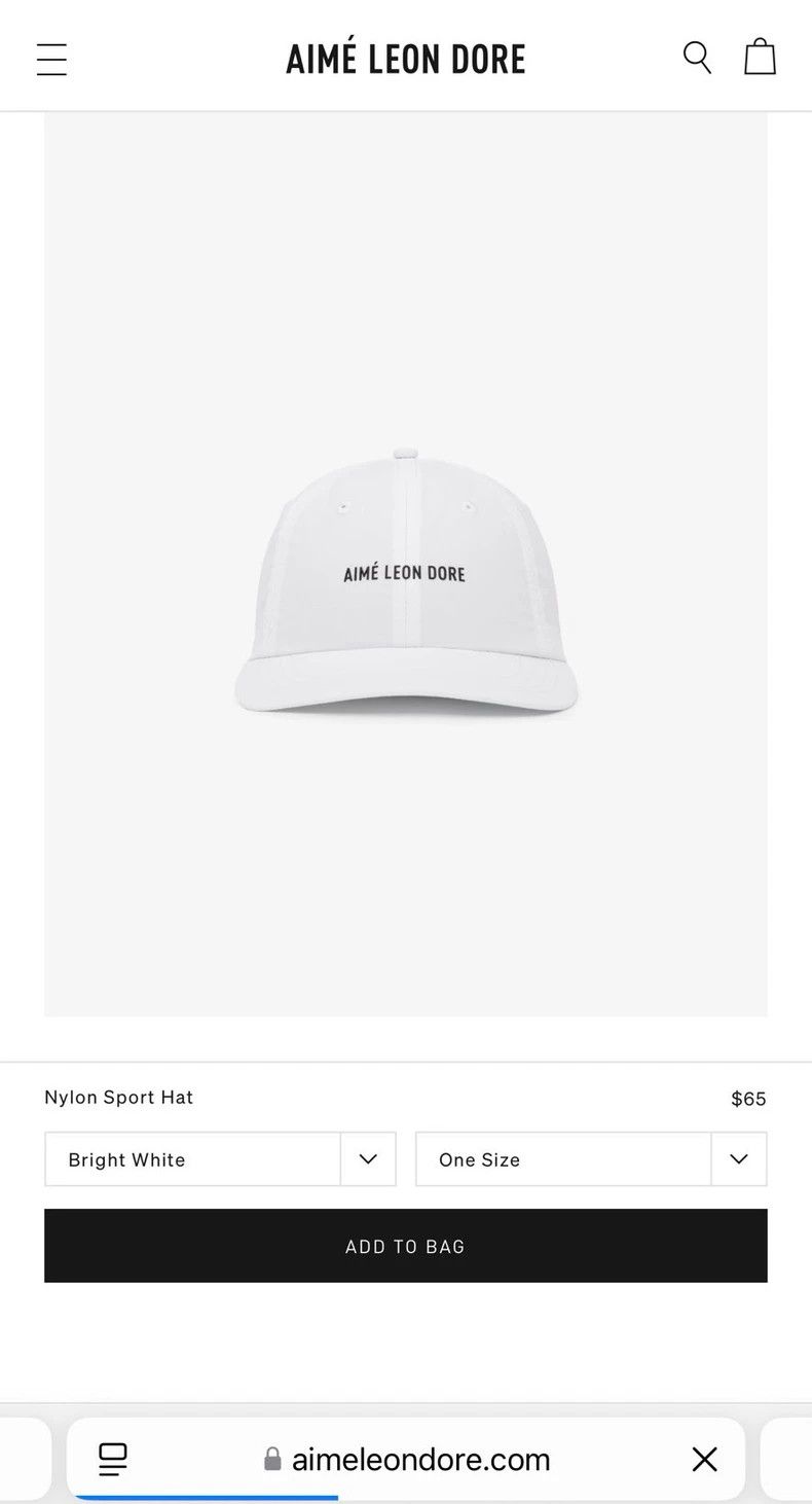 Aime Leon Dore The Real McCoy ALD Baseball Cap 2505-Nextarrow Size ONE SIZE - 5 Thumbnail