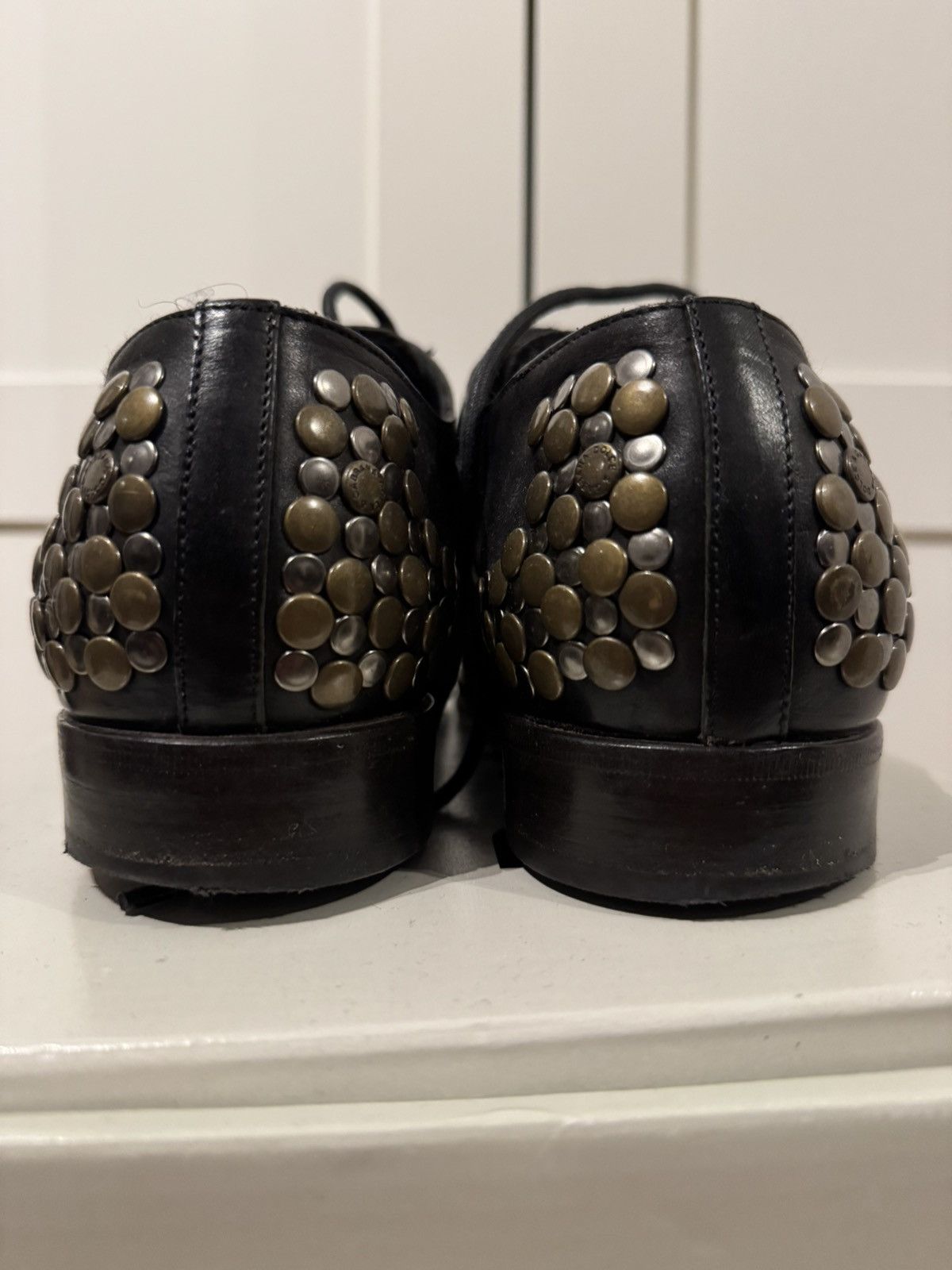 Dolce & Gabbana Dolce & Gabbana Black Leather Siracusa Derbies Size US 11.5 / EU 44-45 - 3 Thumbnail