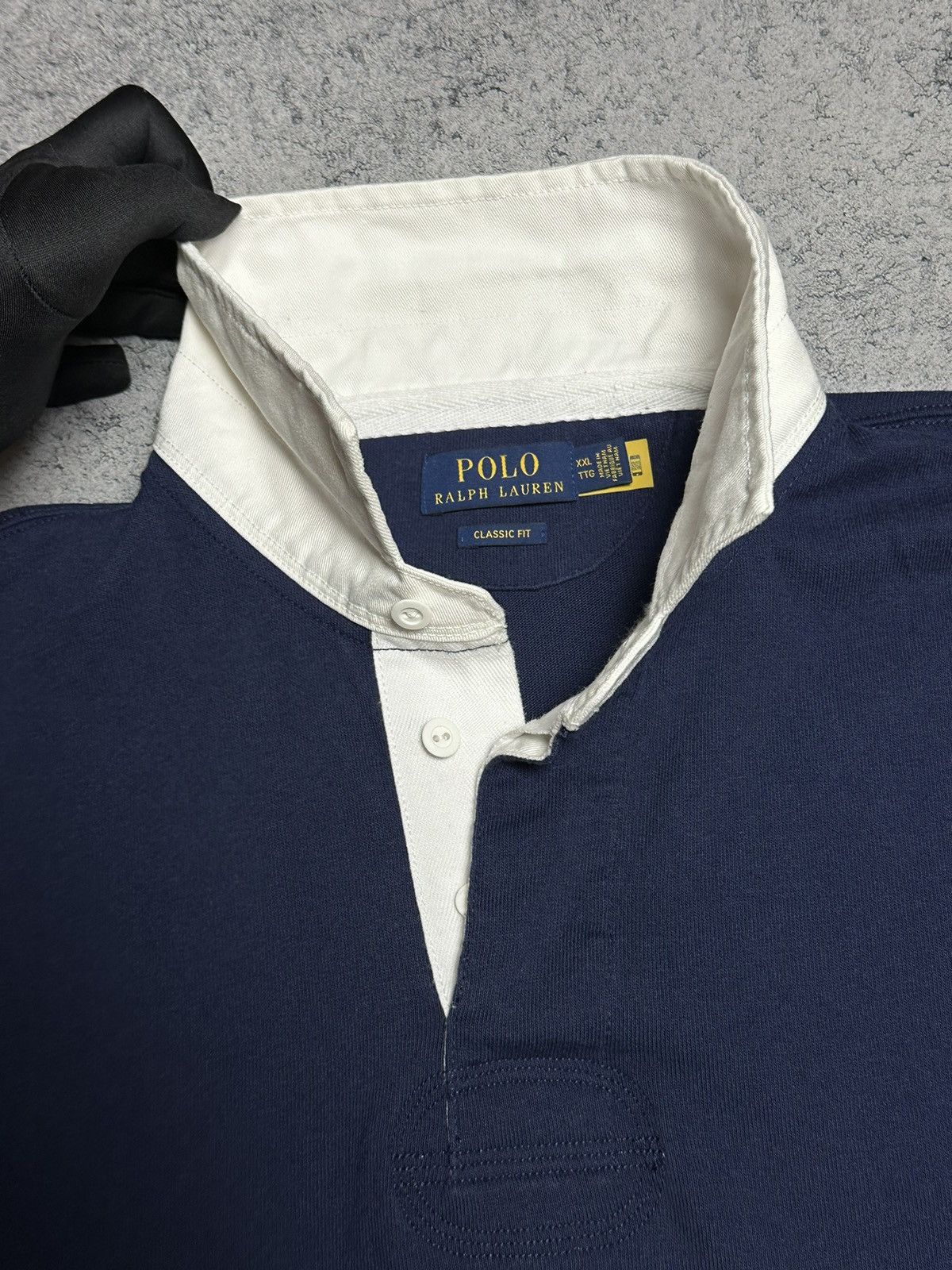 Polo Ralph Lauren Polo Ralph Lauren Rugby Longsleeve Blue Shirt Size US XXL / EU 58 / 5 - 7 Thumbnail